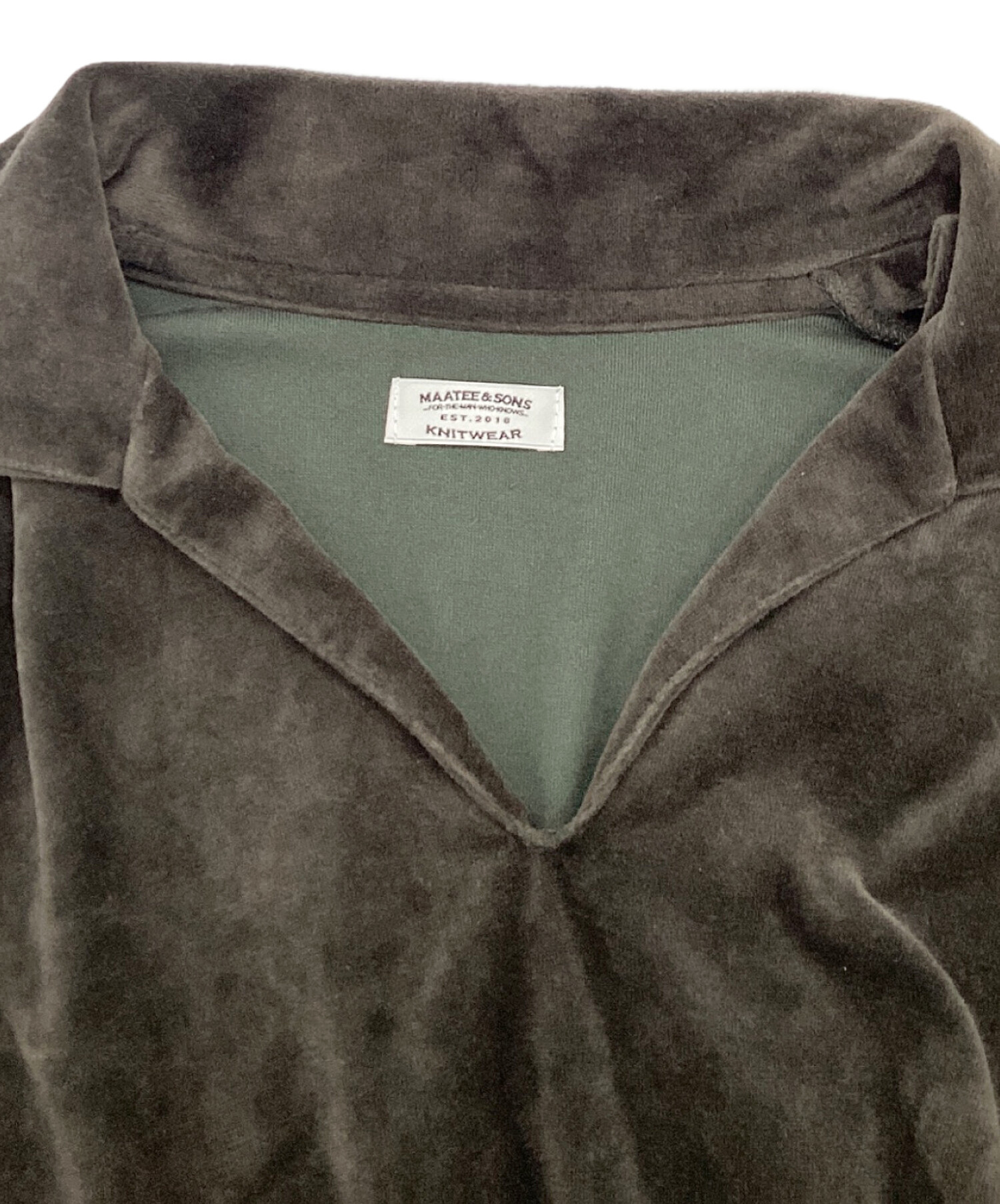 MAATEE & SONS スビンベロアスキッパー ポロシャツ 半袖 中古・古着通販】MAATEE&SONS (マーティーアンドサンズ) SUVIN VELOUR