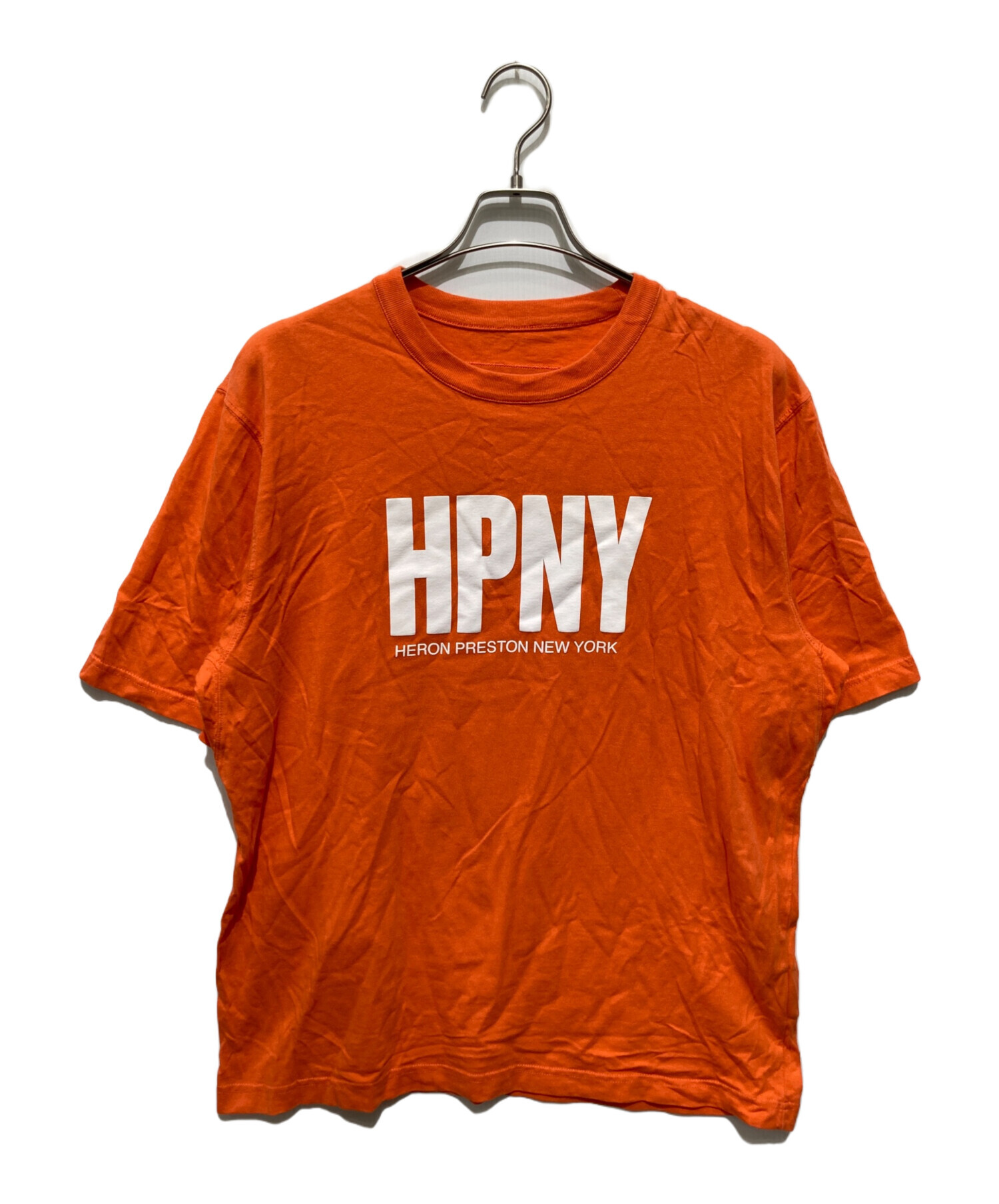 中古・古着通販】HERON PRESTON (ヘロンプレストン) Tシャツ オレンジ 