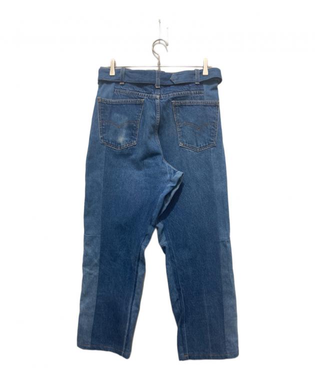 中古・古着通販】SEEALL (シーオール) 再構築ベルテッドデニムパンツ