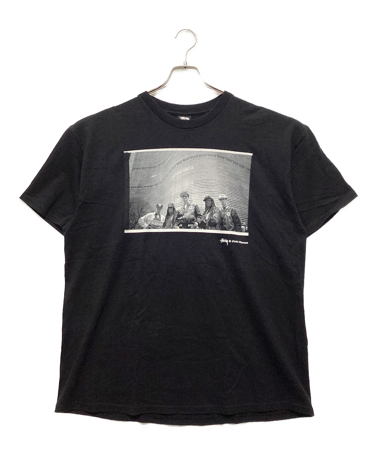 Stussy x Josh Cheuse 黒 Tシャツ 00s “Stussy × Josh cheuse” photo tee | anti knovum（アンタイノーム）