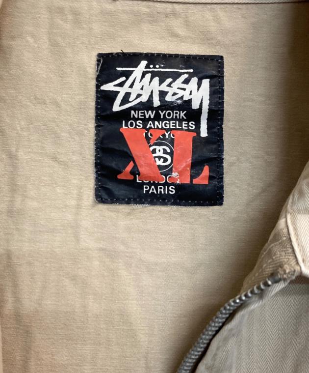 中古・古着通販】stussy (ステューシー) ワークジャケット ベージュ