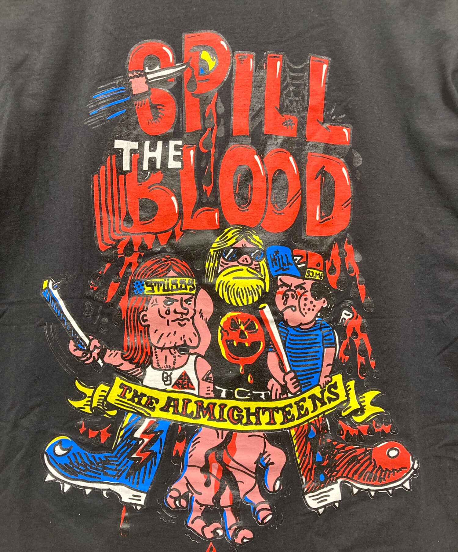 中古・古着通販】stussy (ステューシー) SPILL THE BLOOD プリントT