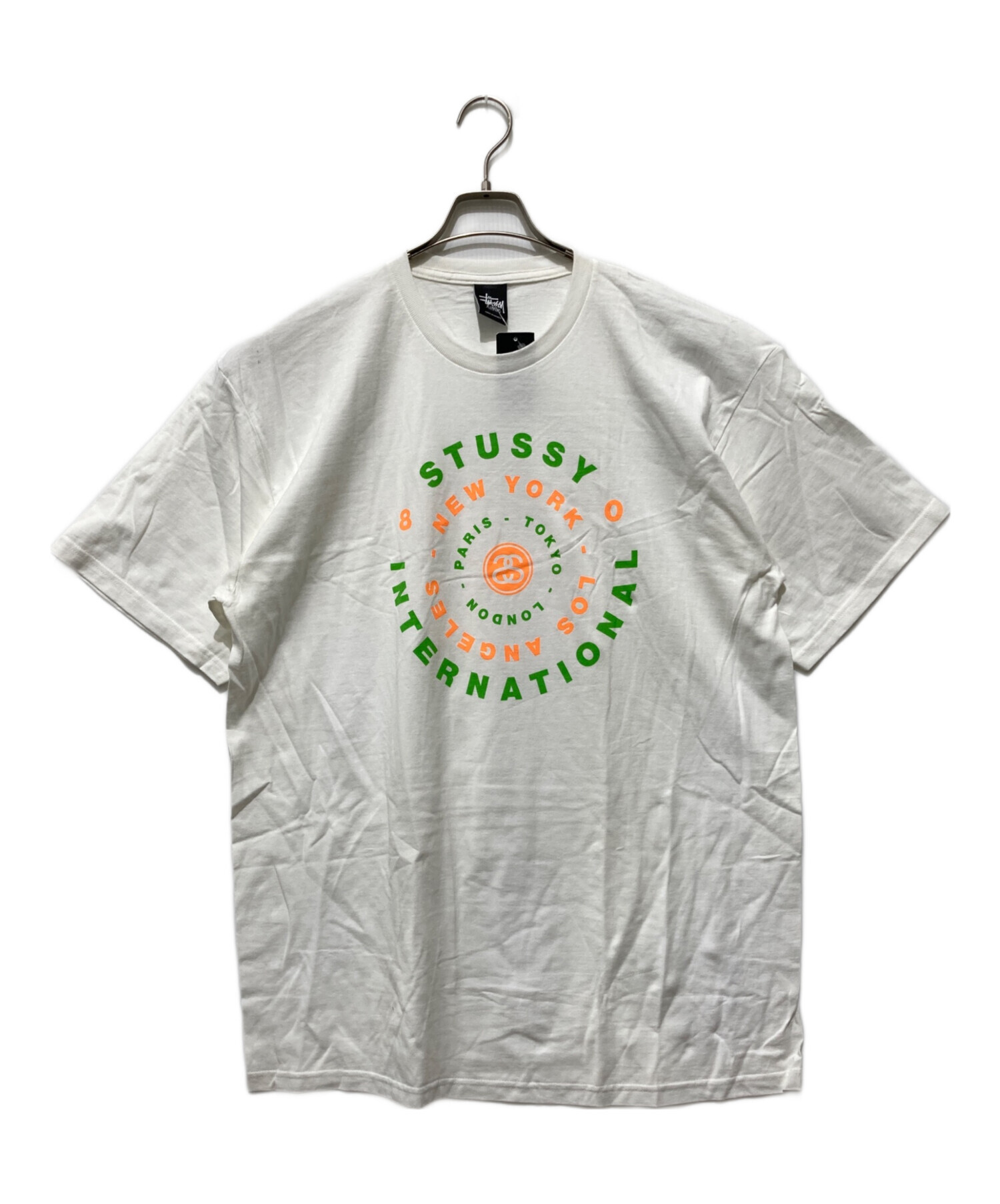 中古・古着通販】stussy (ステューシー) ラウンドロゴTシャツ ホワイト 