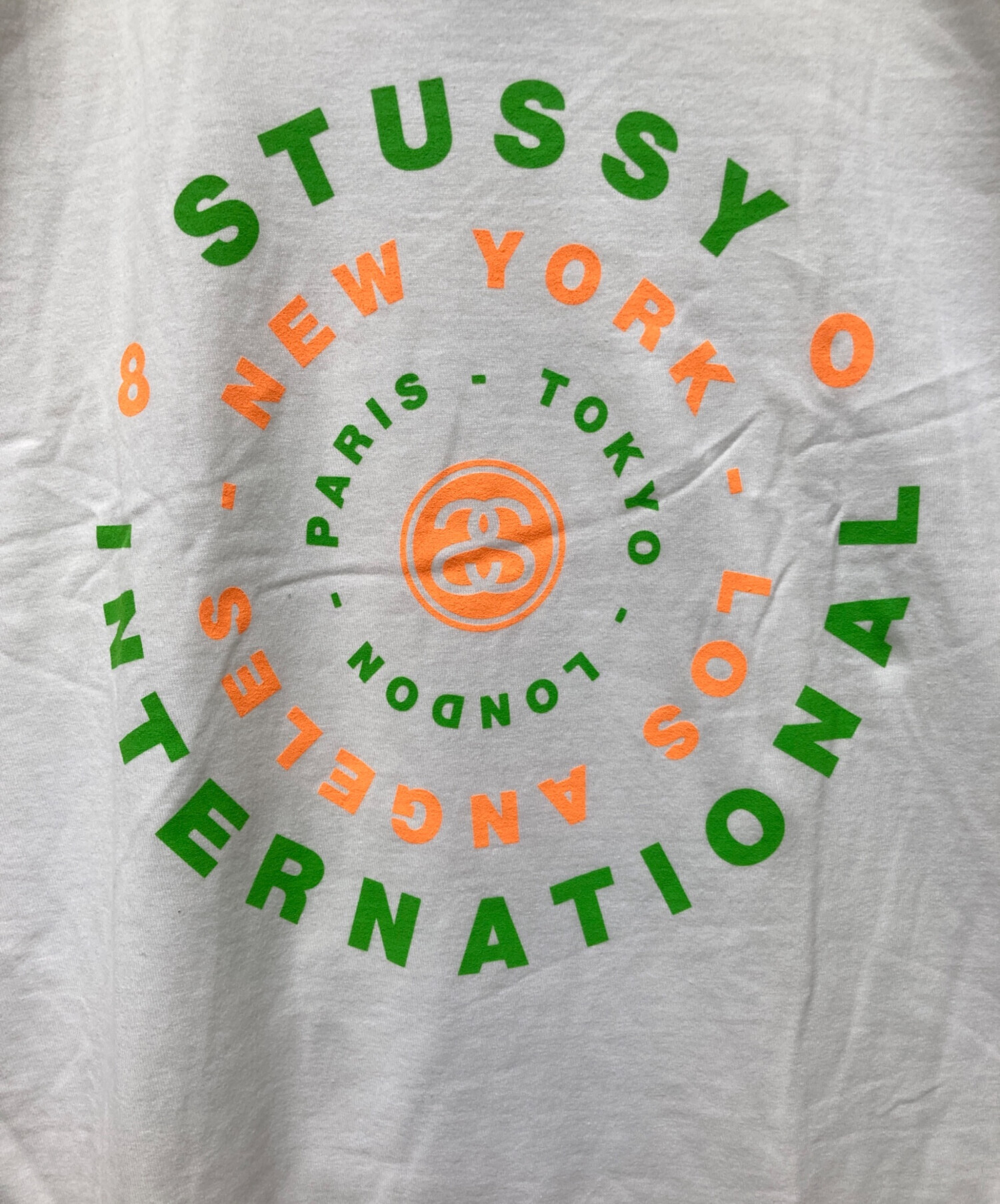 中古・古着通販】stussy (ステューシー) ラウンドロゴTシャツ ホワイト 
