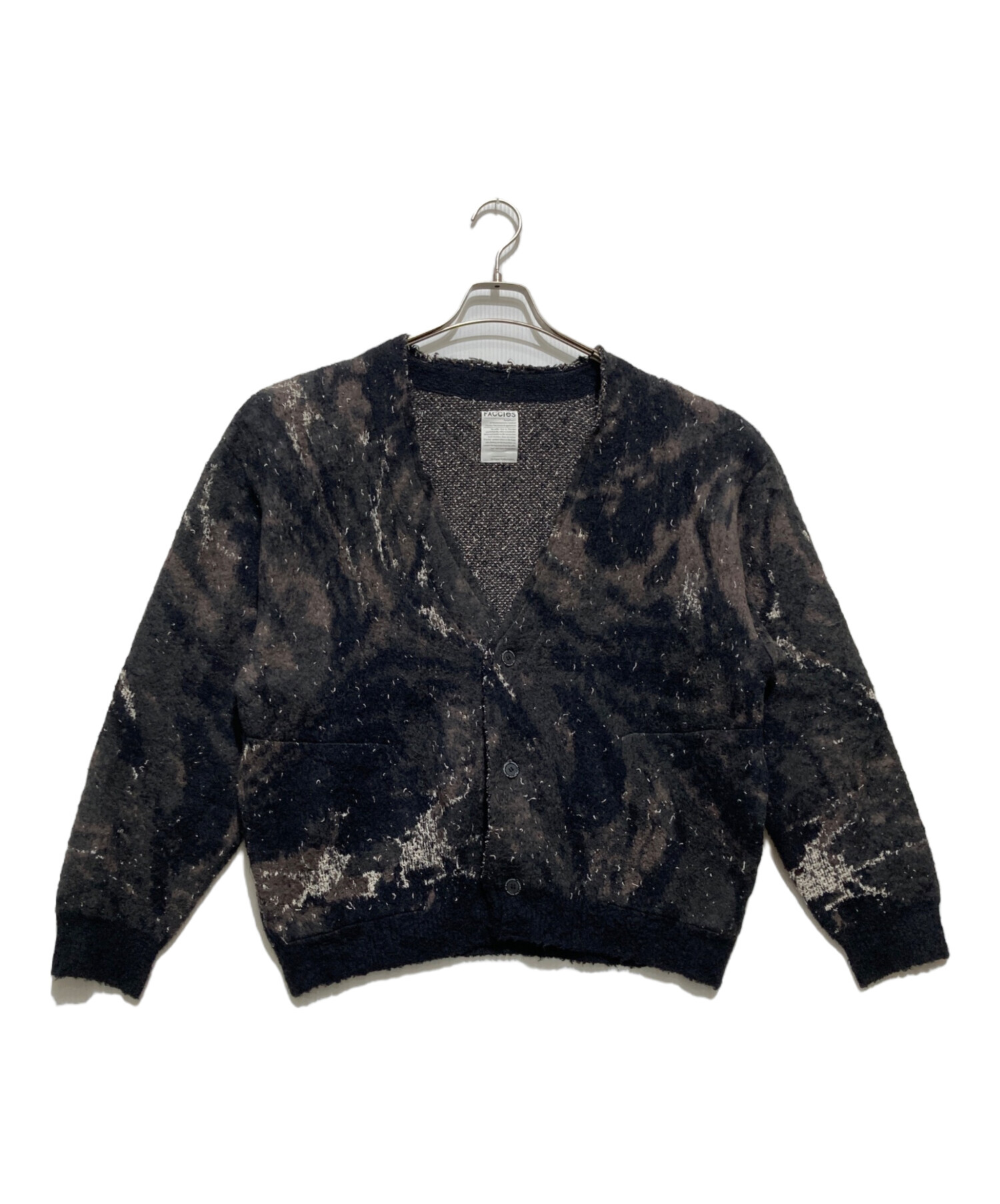 中古・古着通販】FACCIES (ファッチーズ) Marble pt shaggy cardigan