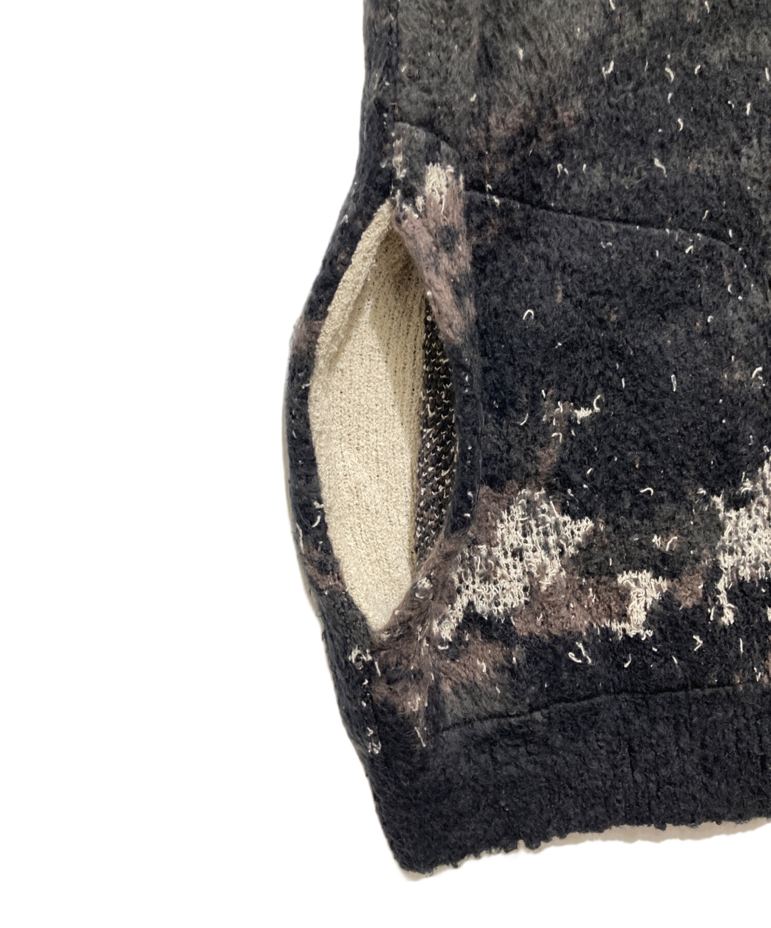 中古・古着通販】FACCIES (ファッチーズ) Marble pt shaggy cardigan