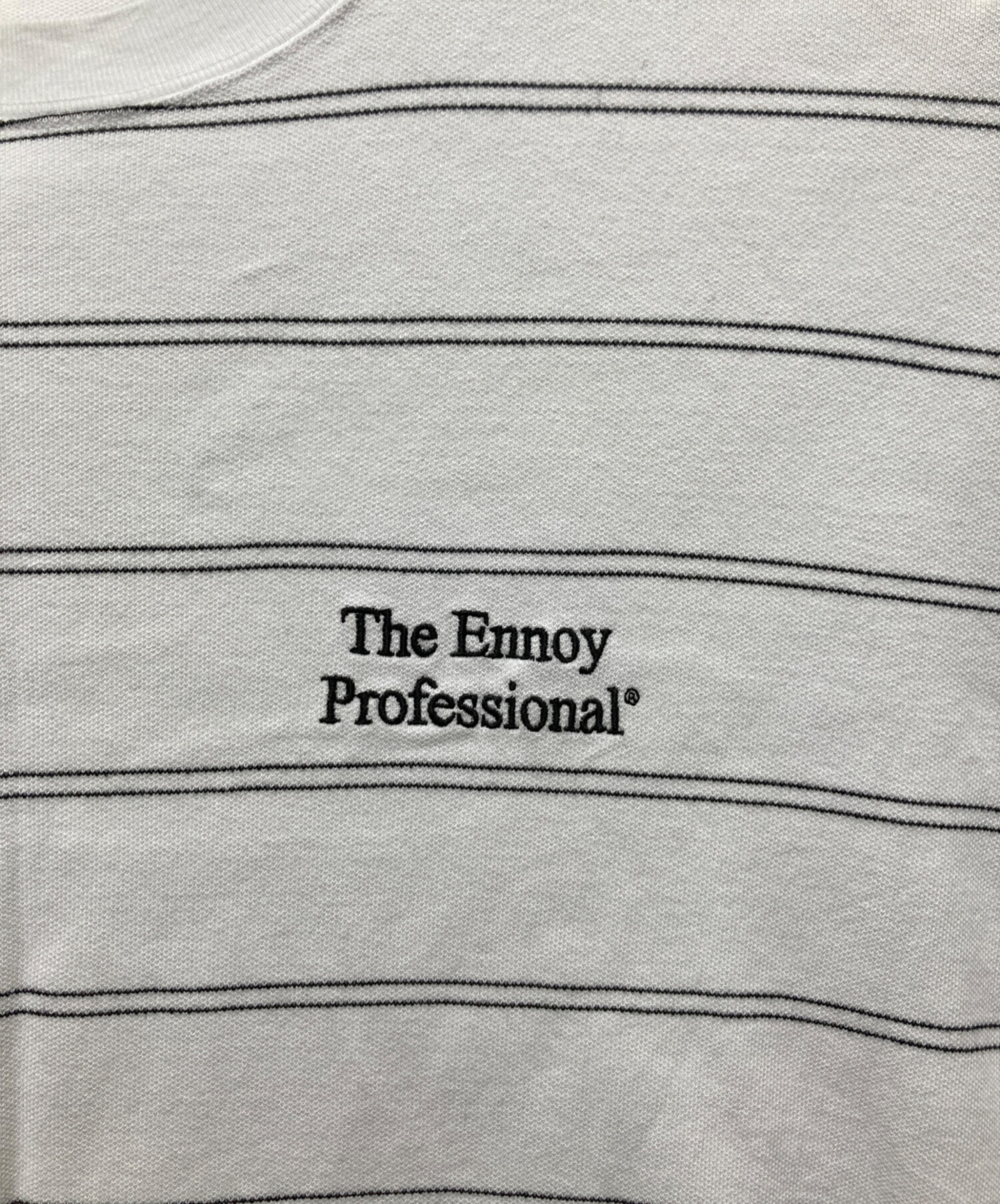 タ*ウ様 The Ennoy Professional ボーダーTシャツ XL ENNOY エンノイ 23SS BORDER SS TEE ボーダーTシャツ XL ブラック