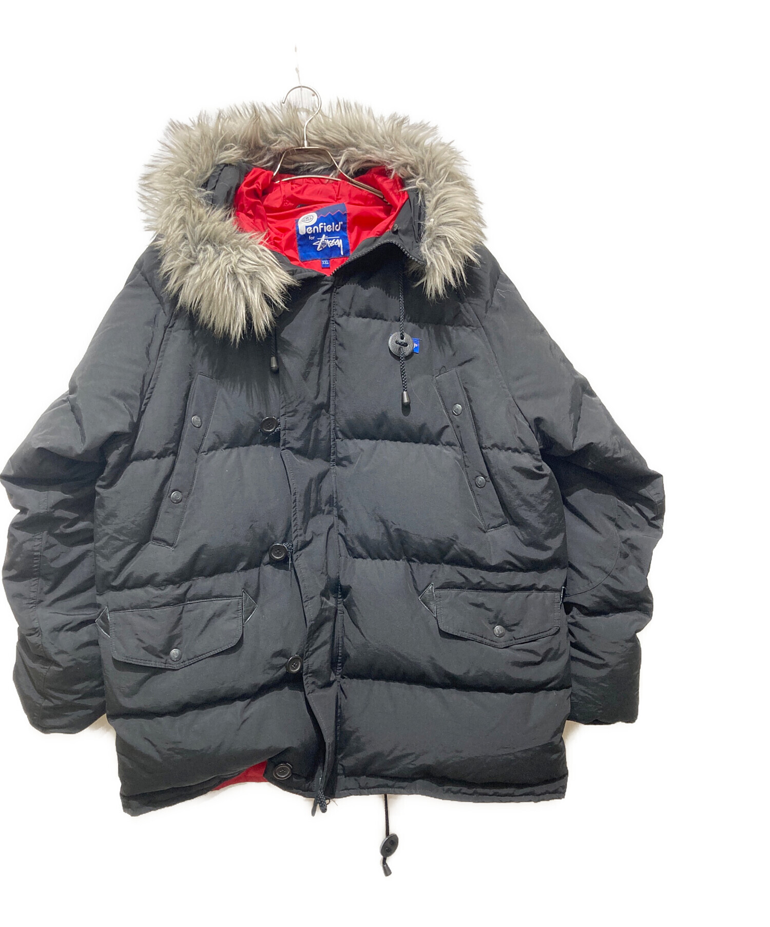 Penfield × STUSSY / ダウンジャケット/M/ポリエステル/PUP/×STUSSY/シミ・使用感有 中古・古着通販】Pen Field (ペンフィールド) stussy (ステューシー