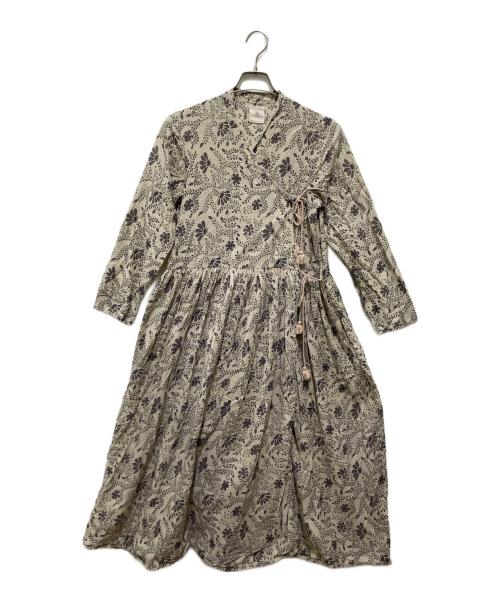 未使用品✨メゾンドソイル ウールシルク カシュクール ロングワンピース 中古・古着通販】maison de soil (メゾンドソイル) フラワー