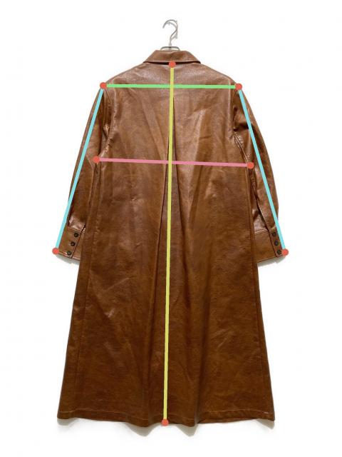 中古・古着通販】Ameri (アメリ) CRASH FAKE LEATHER COAT クラッシュ