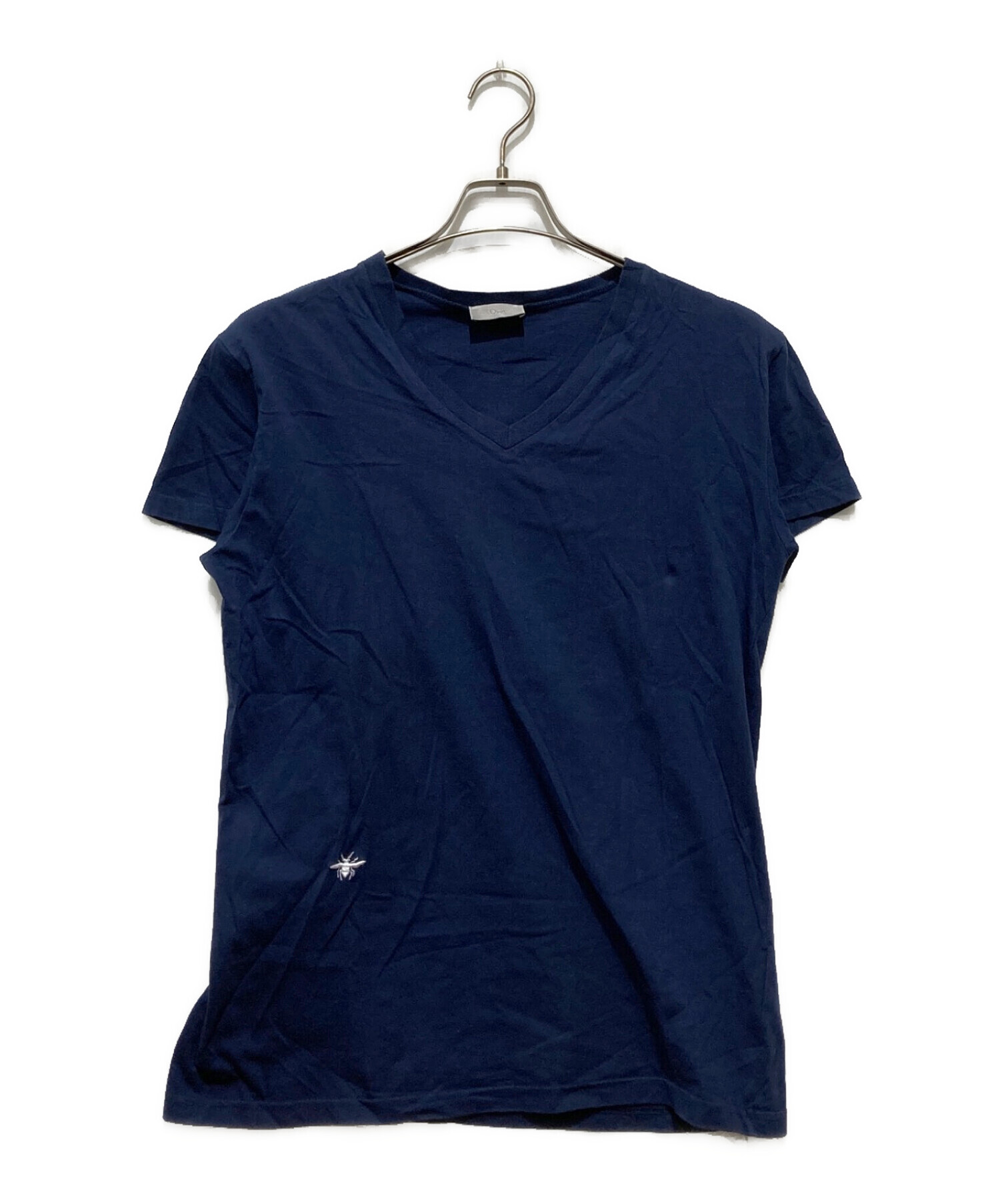 中古・古着通販】DIOR HOMME (ディオール オム) Bee刺繍VネックTシャツ