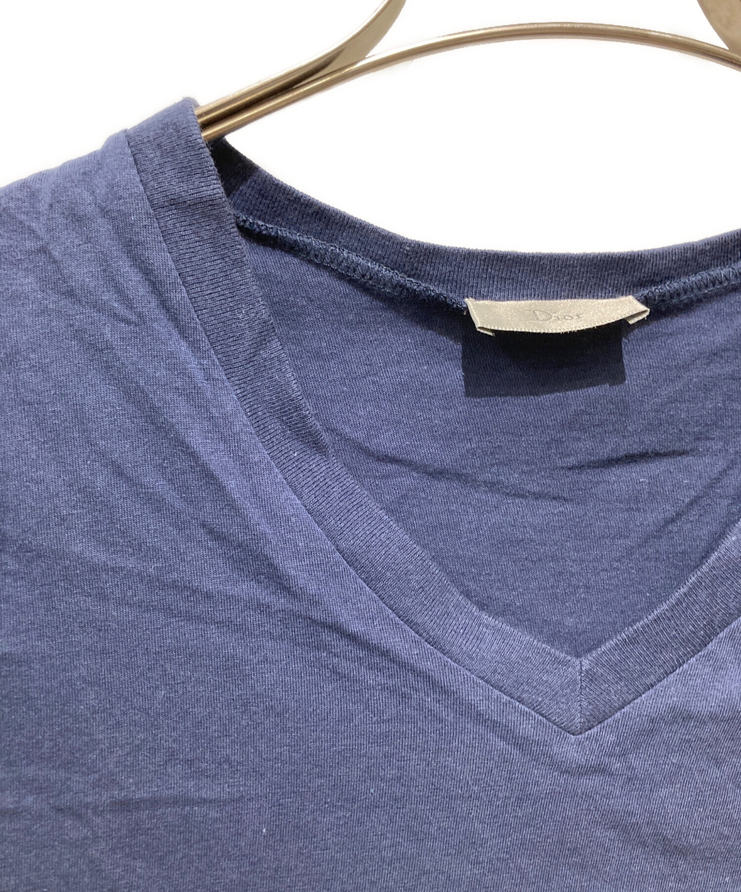 中古・古着通販】DIOR HOMME (ディオール オム) Bee刺繍VネックTシャツ