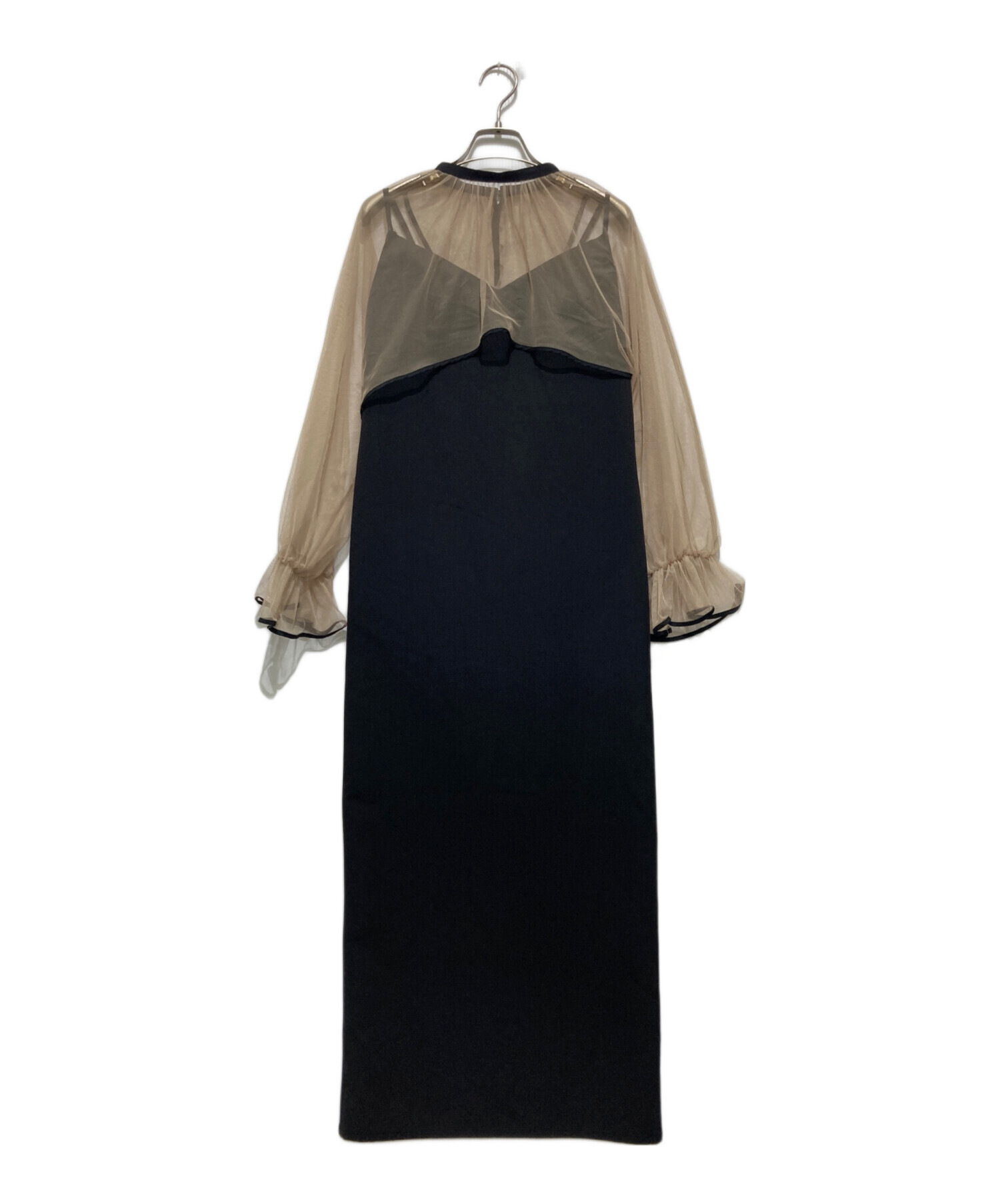 中古・古着通販】AMERI (アメリ) MANY WAY AIRY VEIL DRESS ベージュ 