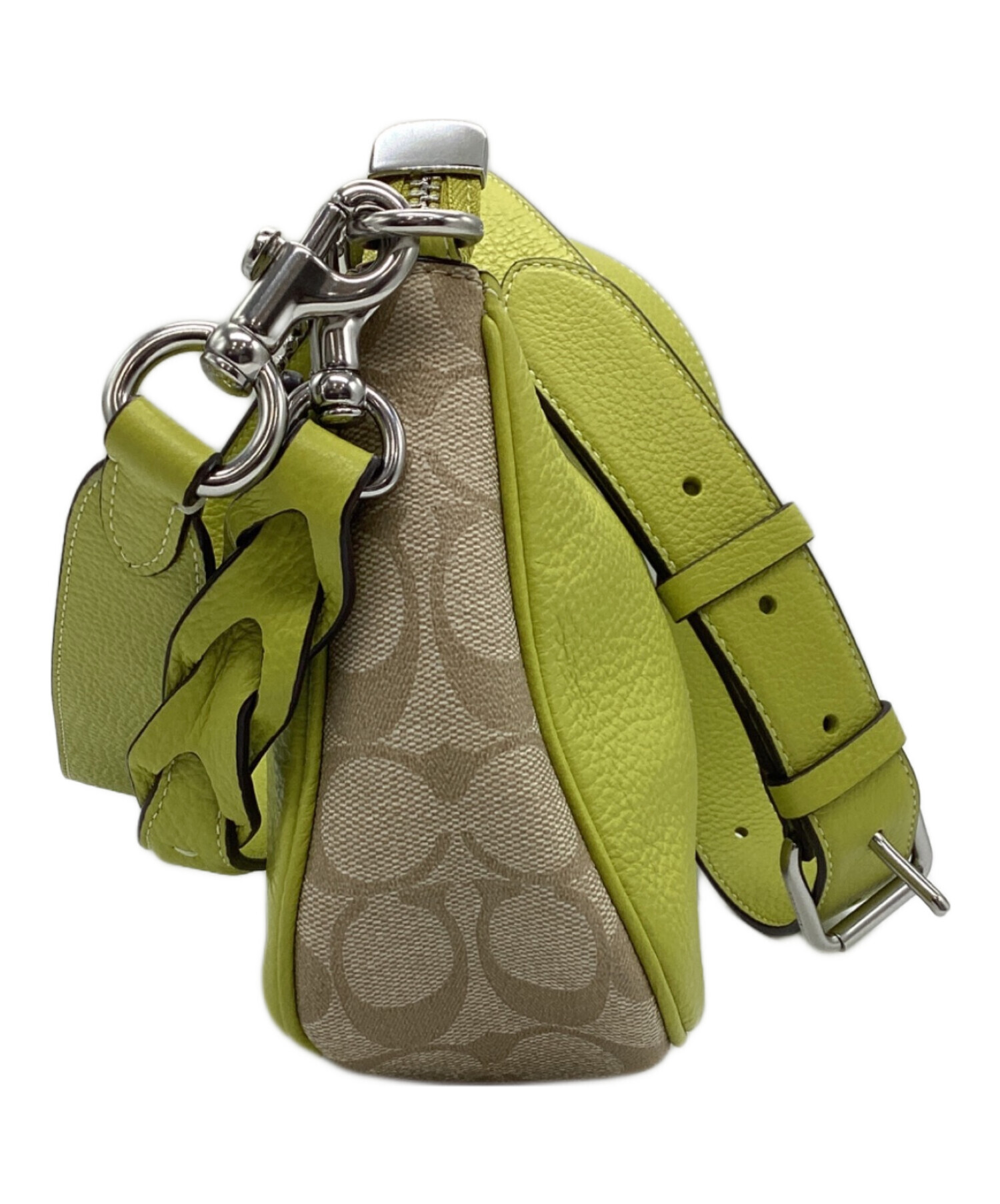 COACH ワンショルダー　グリーン　価格戻しますがお値引き交渉お待ちしてます♪ 中古・古着通販】COACH (コーチ) COACH ショルダーバッグ グリーン