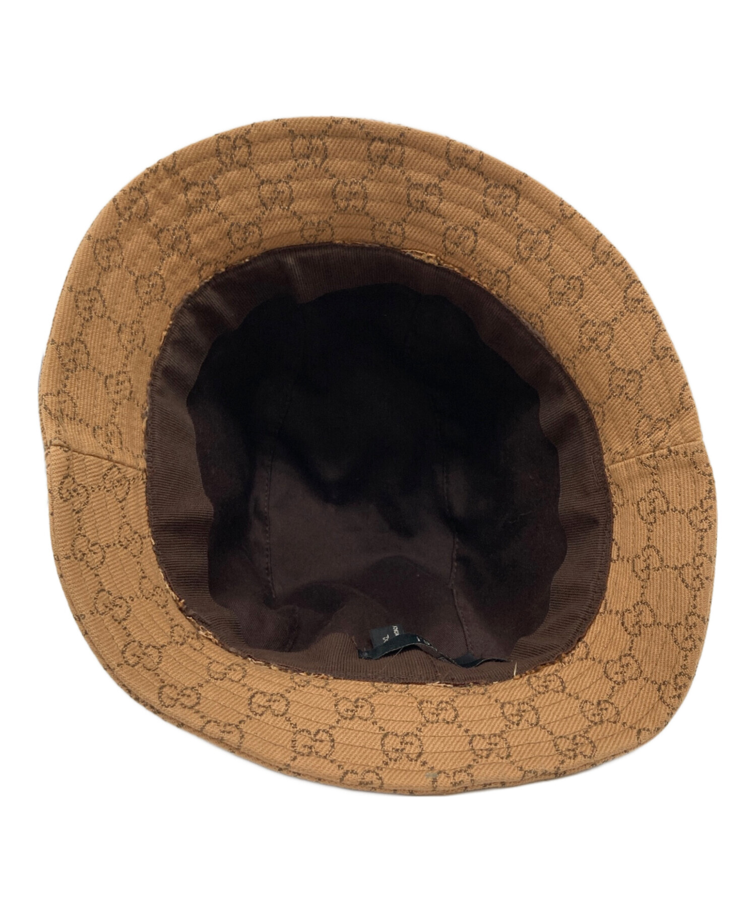 中古・古着通販】GUCCI (グッチ) GG柄バケットハット ベージュ サイズ