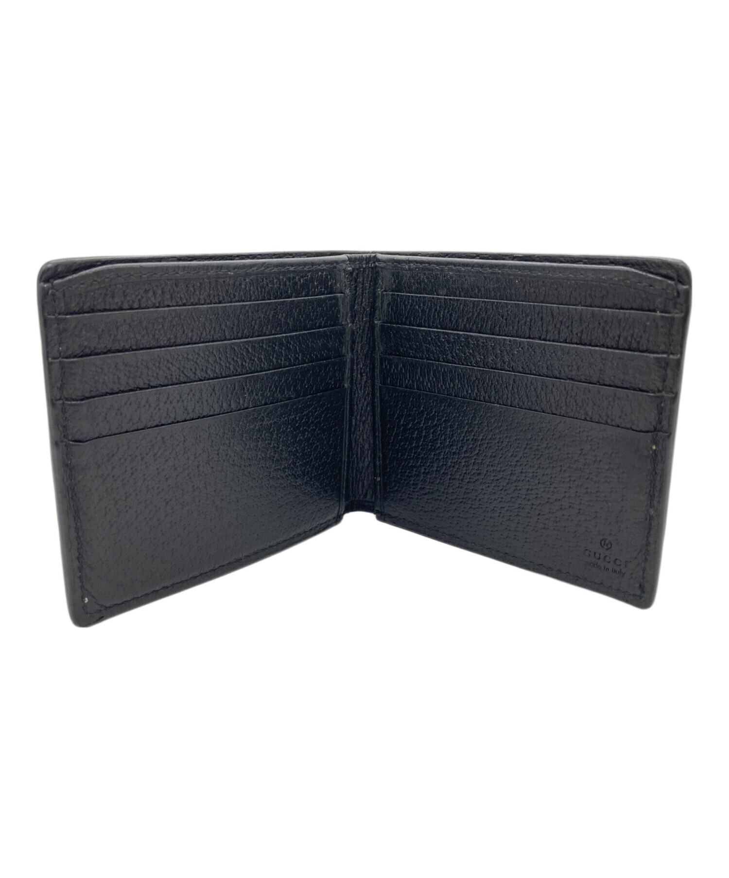 中古・古着通販】GUCCI (グッチ) アニマリエレザー札入れ ブラック