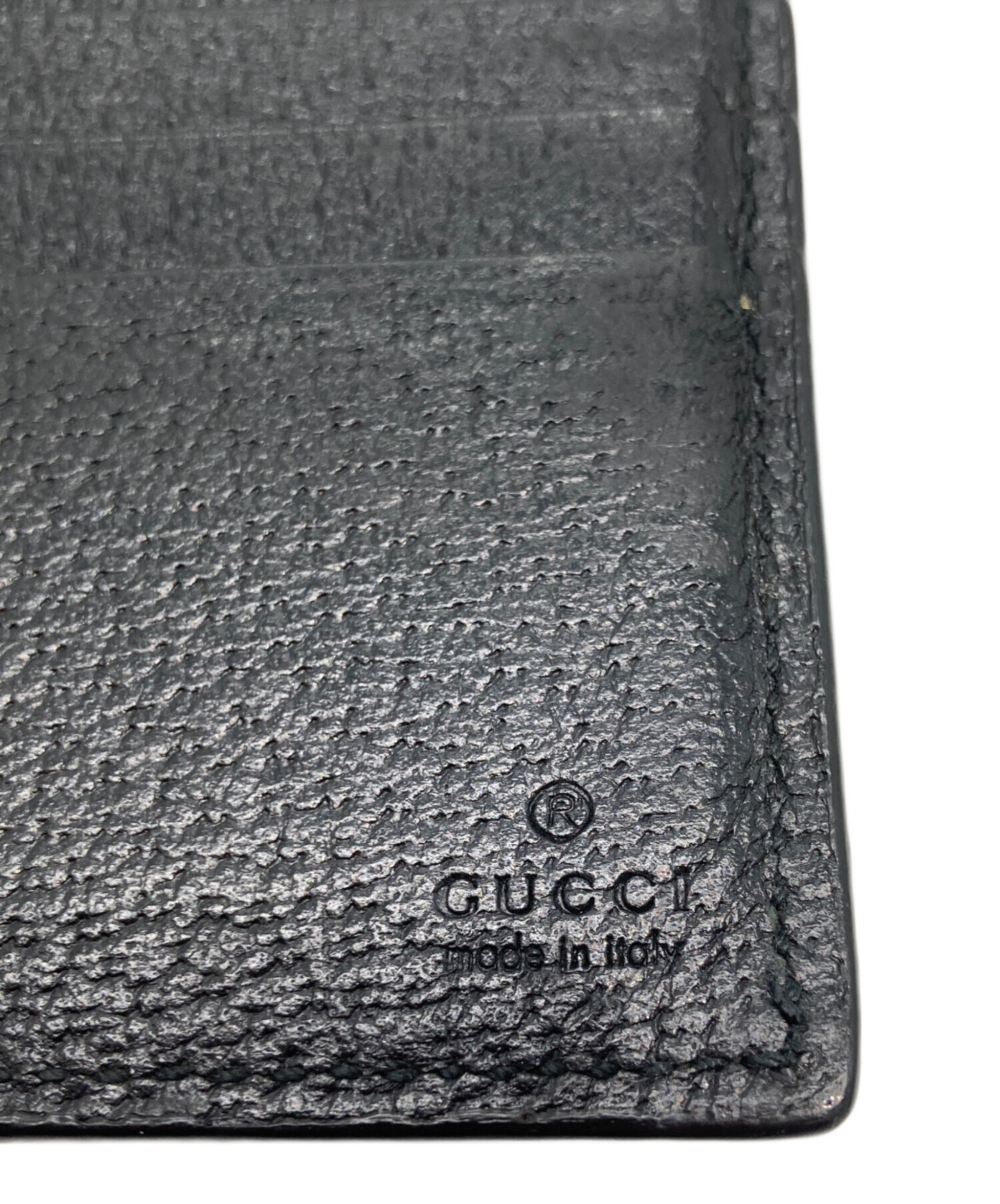 中古・古着通販】GUCCI (グッチ) アニマリエレザー札入れ ブラック