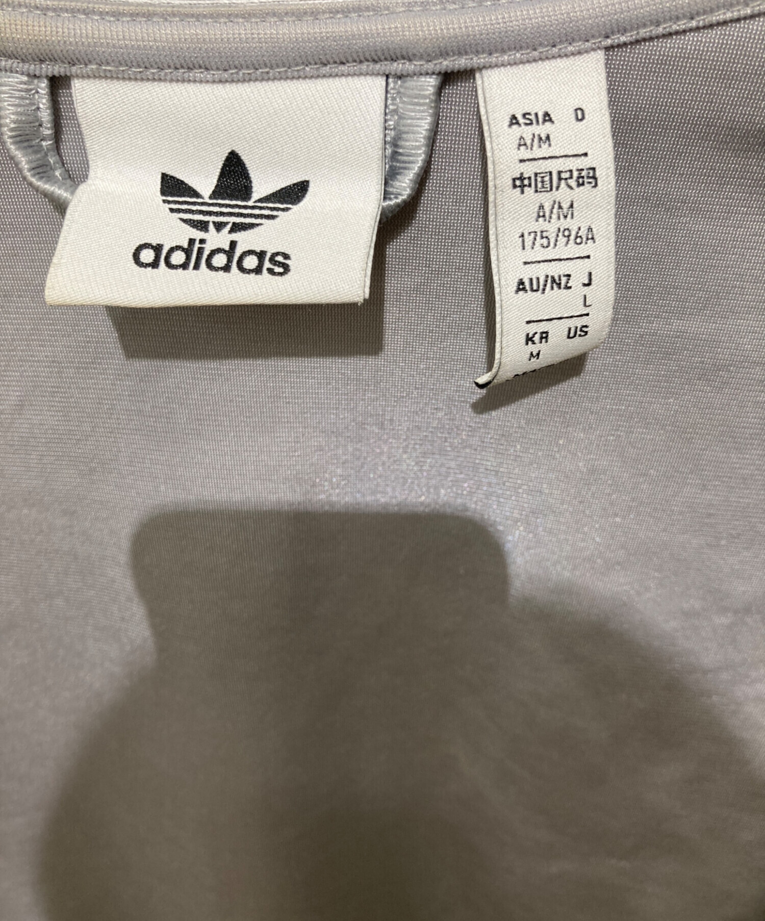 adidas ファイヤーバード シルバー L 美品 IT7450 adidas☆オーバーサイズ ファイヤーバード トラックトップ (adidas