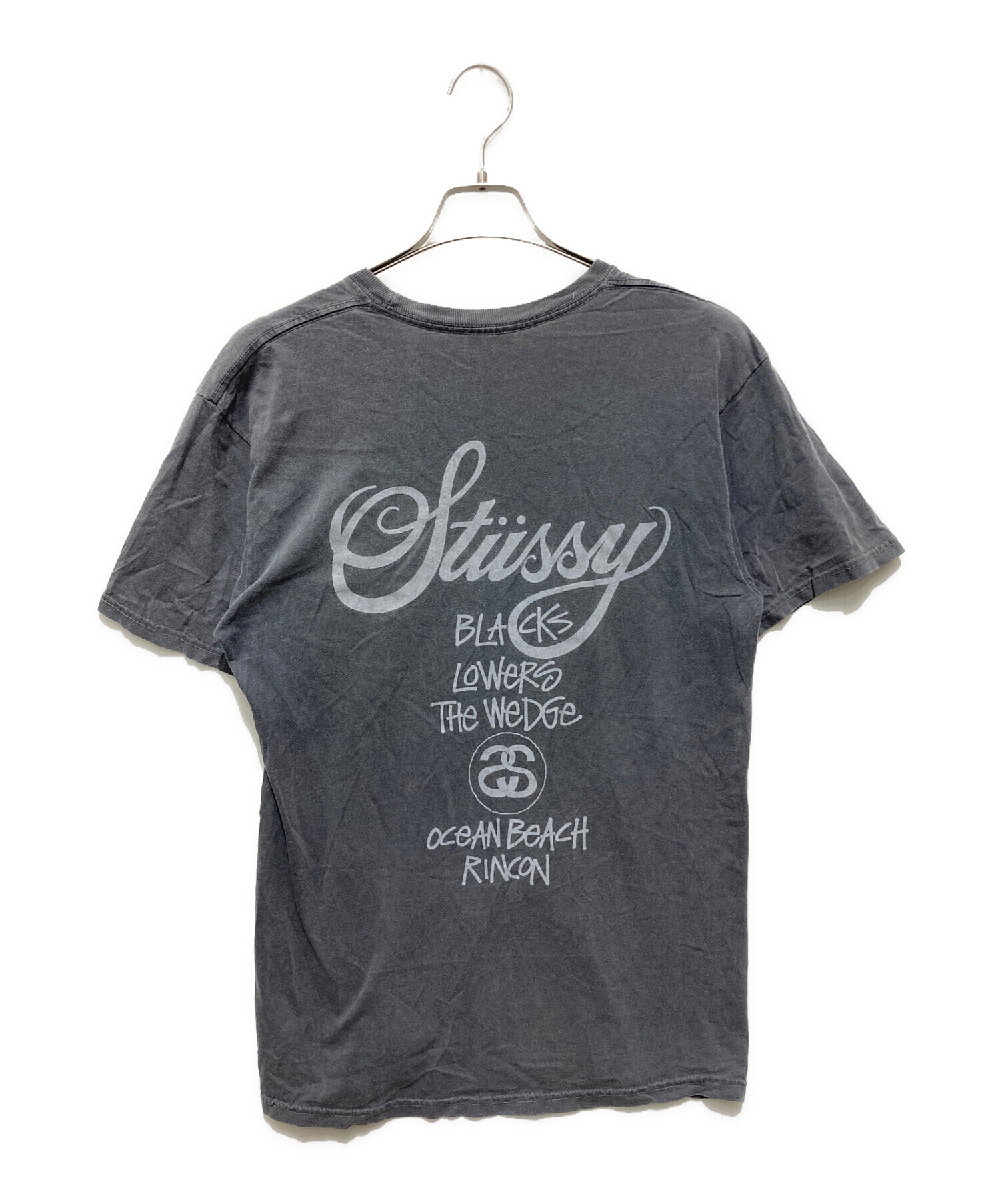 中古・古着通販】stussy (ステューシー) ワールドツアーTシャツ グレー