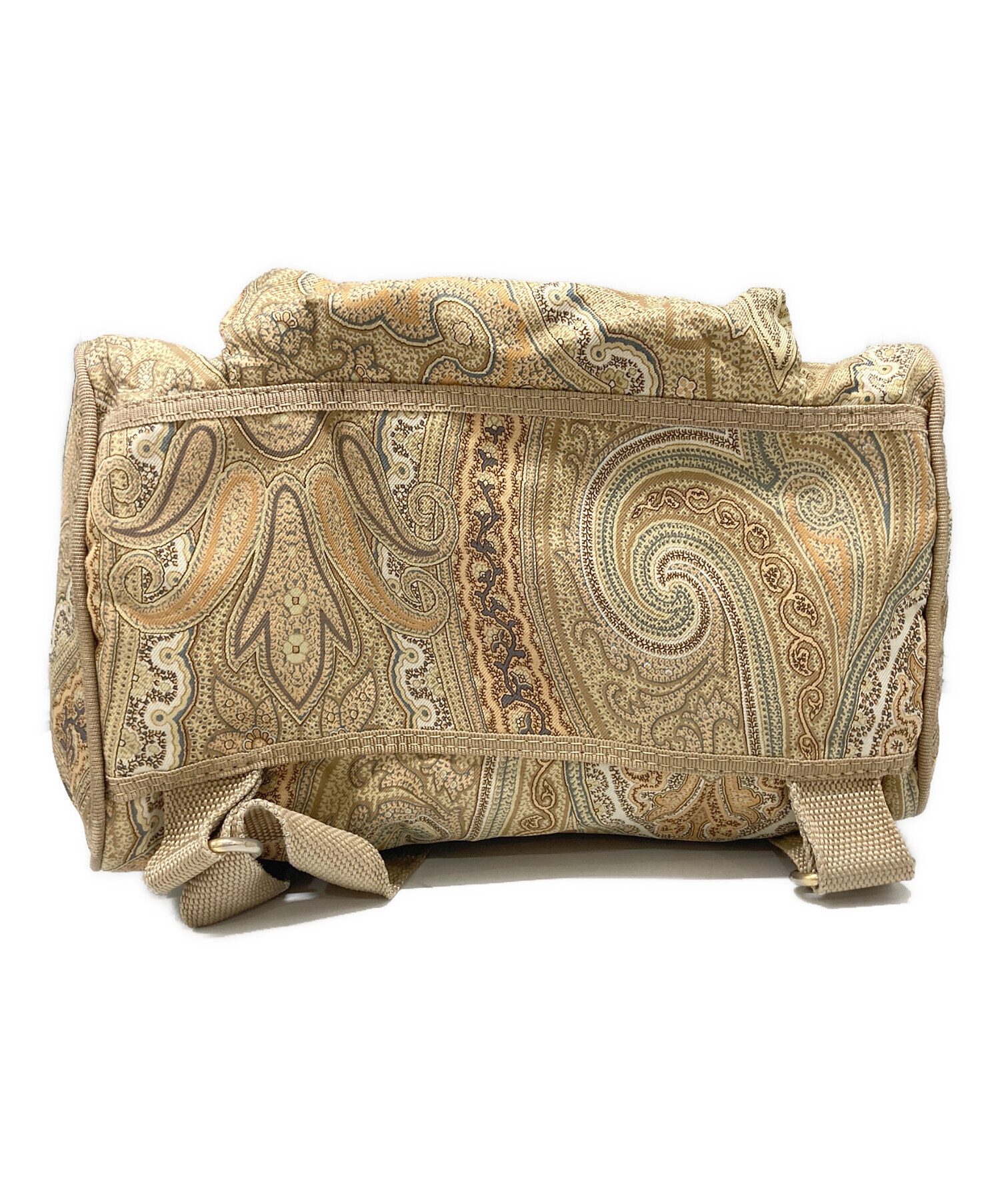 中古・古着通販】ETRO (エトロ) ペイズリー柄リュック ベージュ