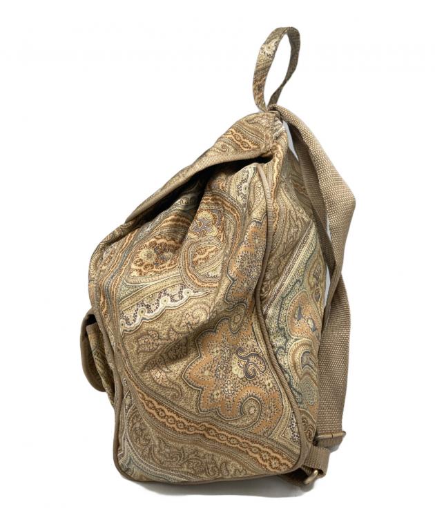 中古・古着通販】ETRO (エトロ) ペイズリー柄リュック ベージュ