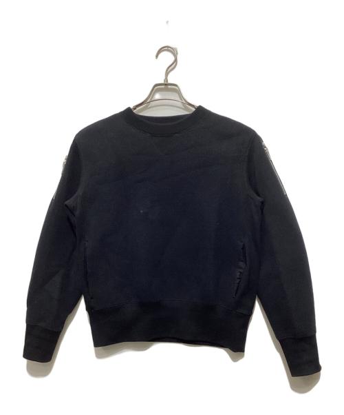 中古・古着通販】sacai (サカイ) ジップデザインスウェット ブラック