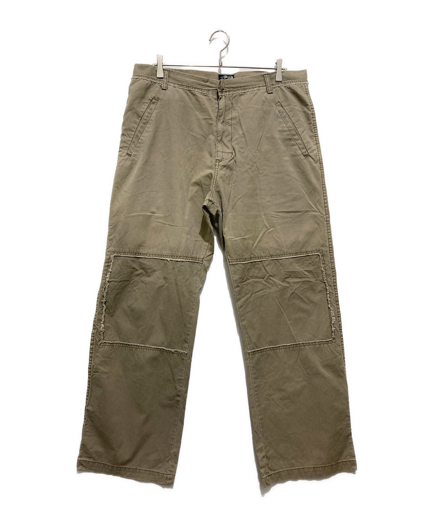 中古・古着通販】stussy (ステューシー) ワークパンツ ベージュ サイズ 