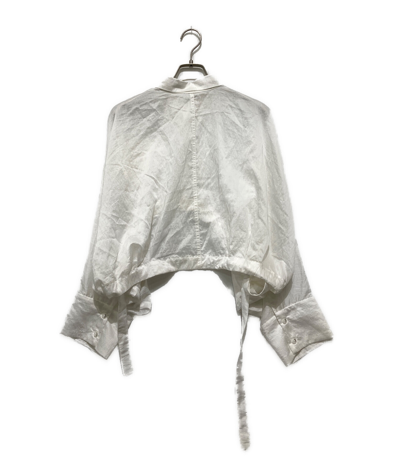 中古・古着通販】OMMO (オーエムエムオー) SHEER SHORT SH ホワイト 