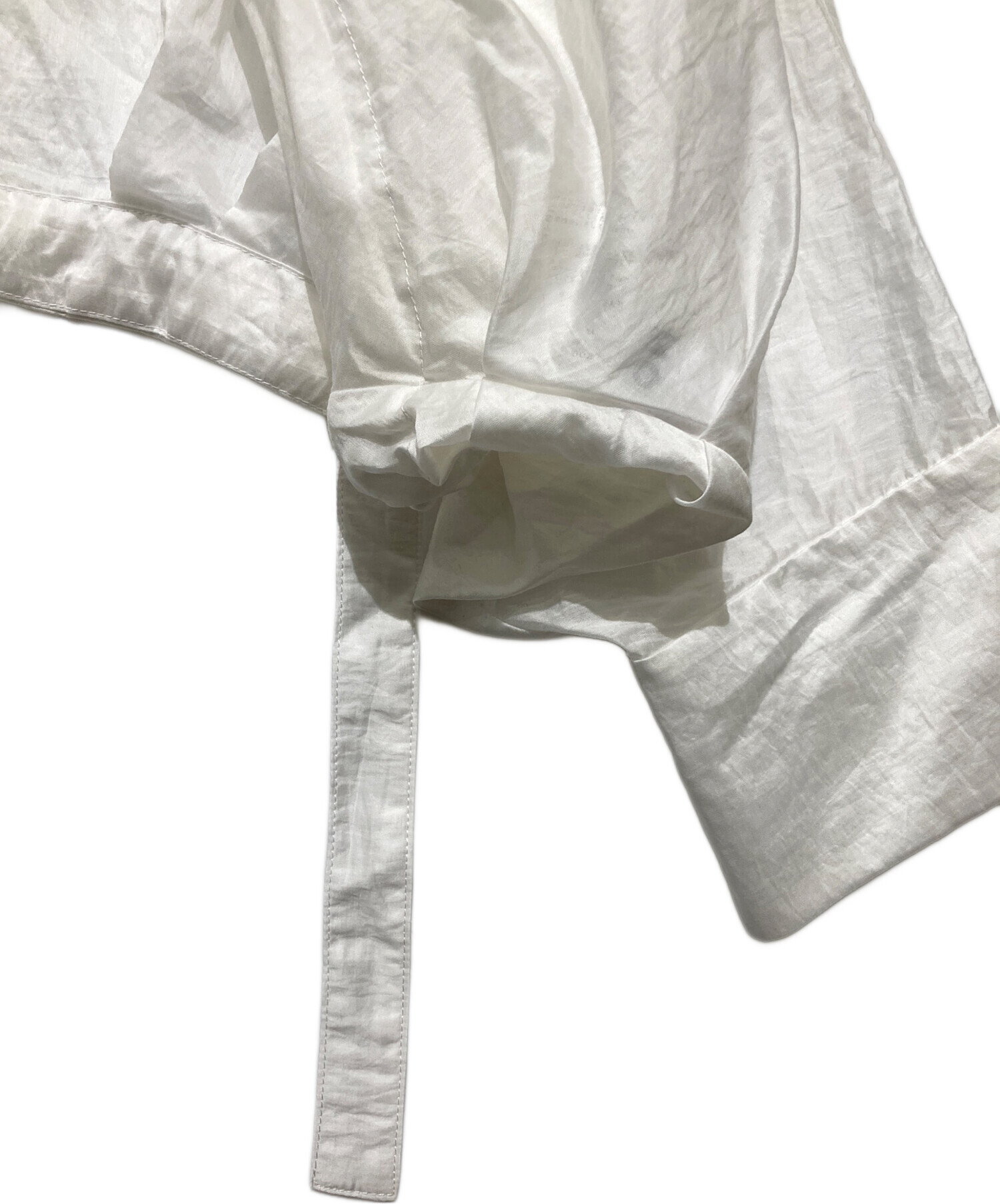 中古・古着通販】OMMO (オーエムエムオー) SHEER SHORT SH ホワイト 
