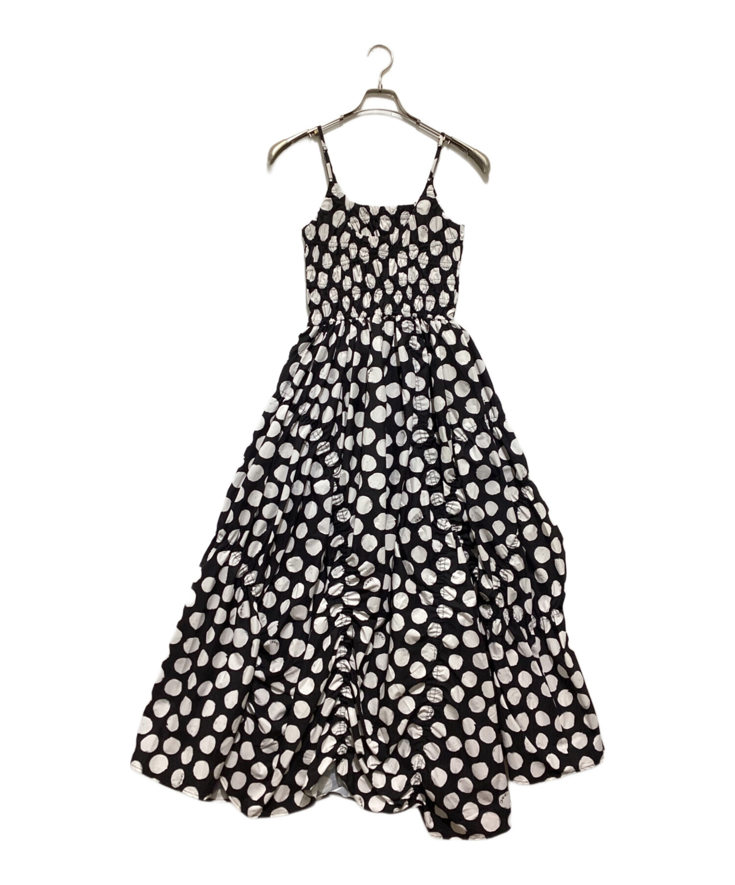 中古・古着通販】OMMO (オーエムエムオー) IRREGULAR SHIRRING CAMI OP