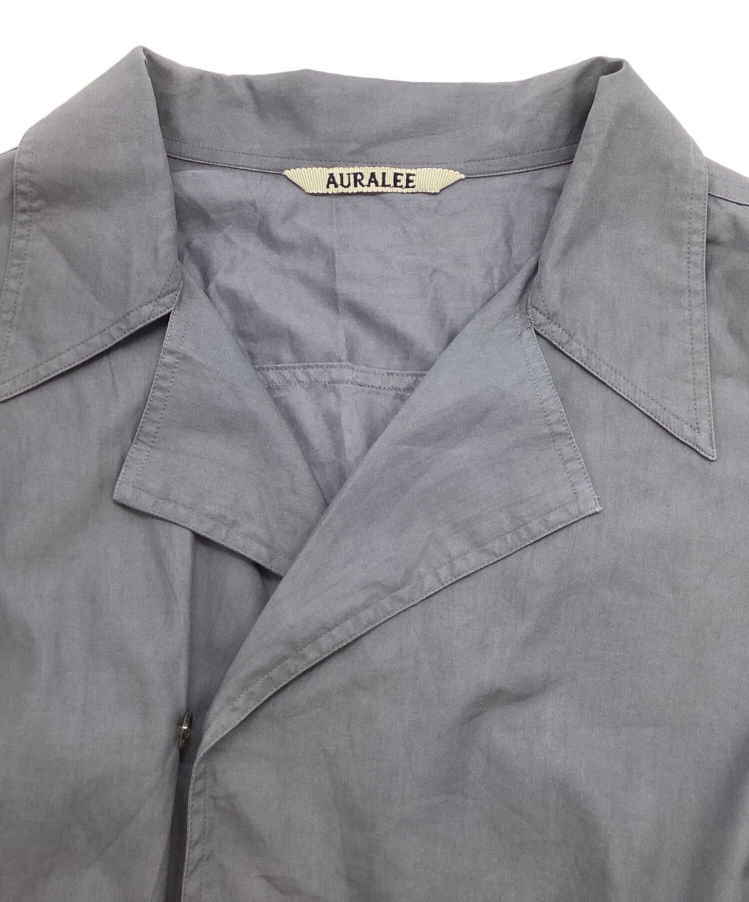 中古・古着通販】AURALEE (オーラリー) WASHED FINX TWILL P／O SHIRTS 