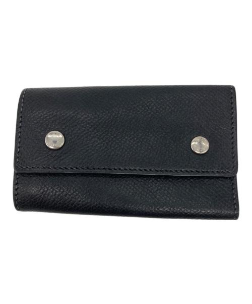 HERMES セリエキーケース　ゴールド金具　黒×赤　□L刻印　直営店購入 中古・古着通販】HERMES (エルメス) セリエ6連キーケース ブラック