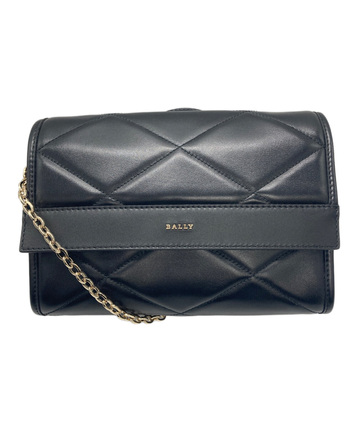 中古・古着通販】BALLY (バリー) キルティングレザーショルダーバッグ 