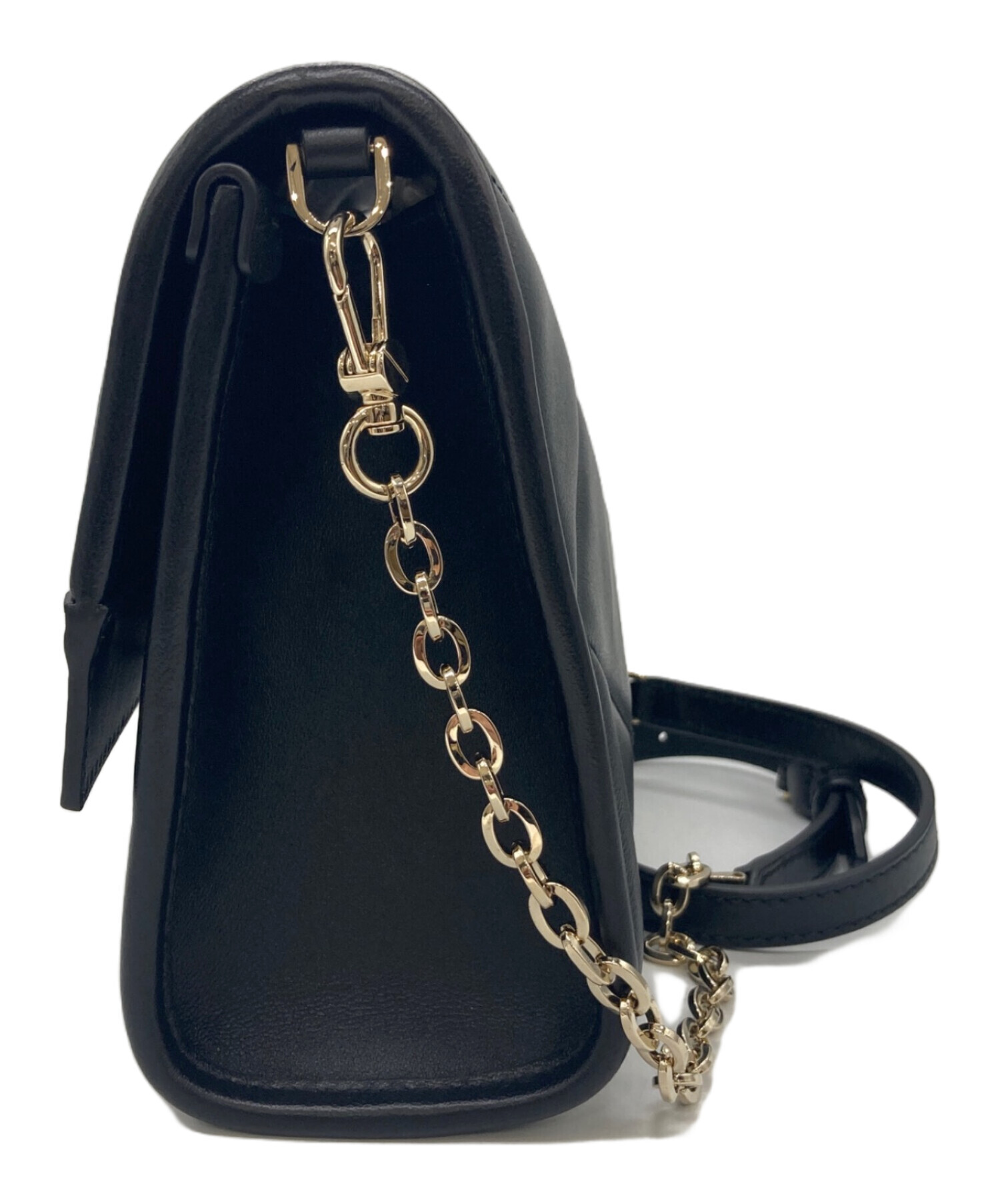 BALLY バリー キルティングレザーショルダーバッグ ブラック BALLY 