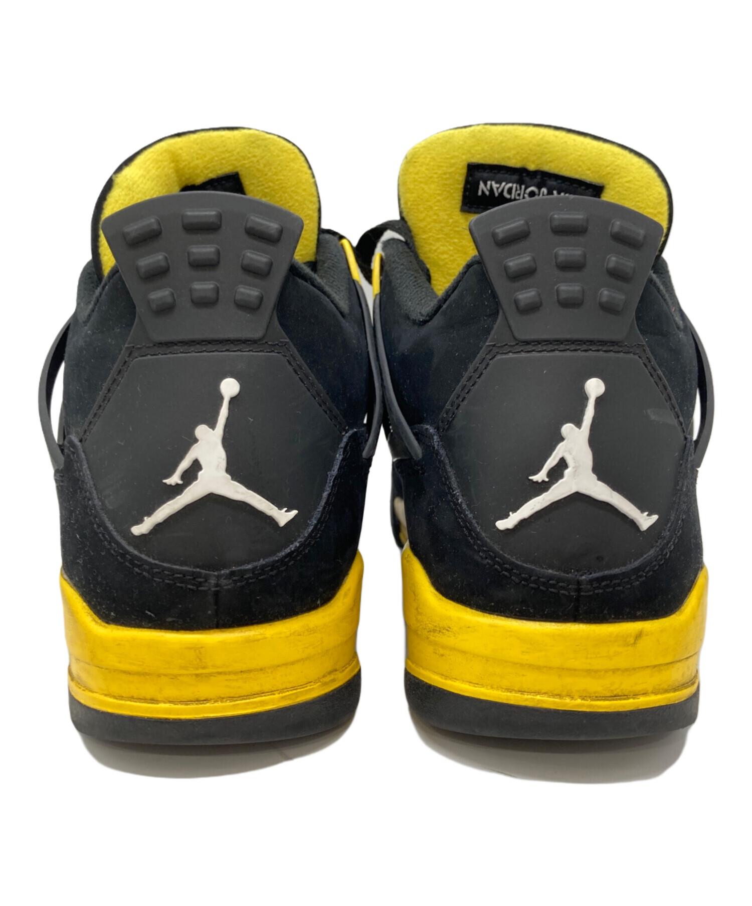 中古・古着通販】NIKE (ナイキ) Air Jordan 4 Retro ブラック×イエロー 