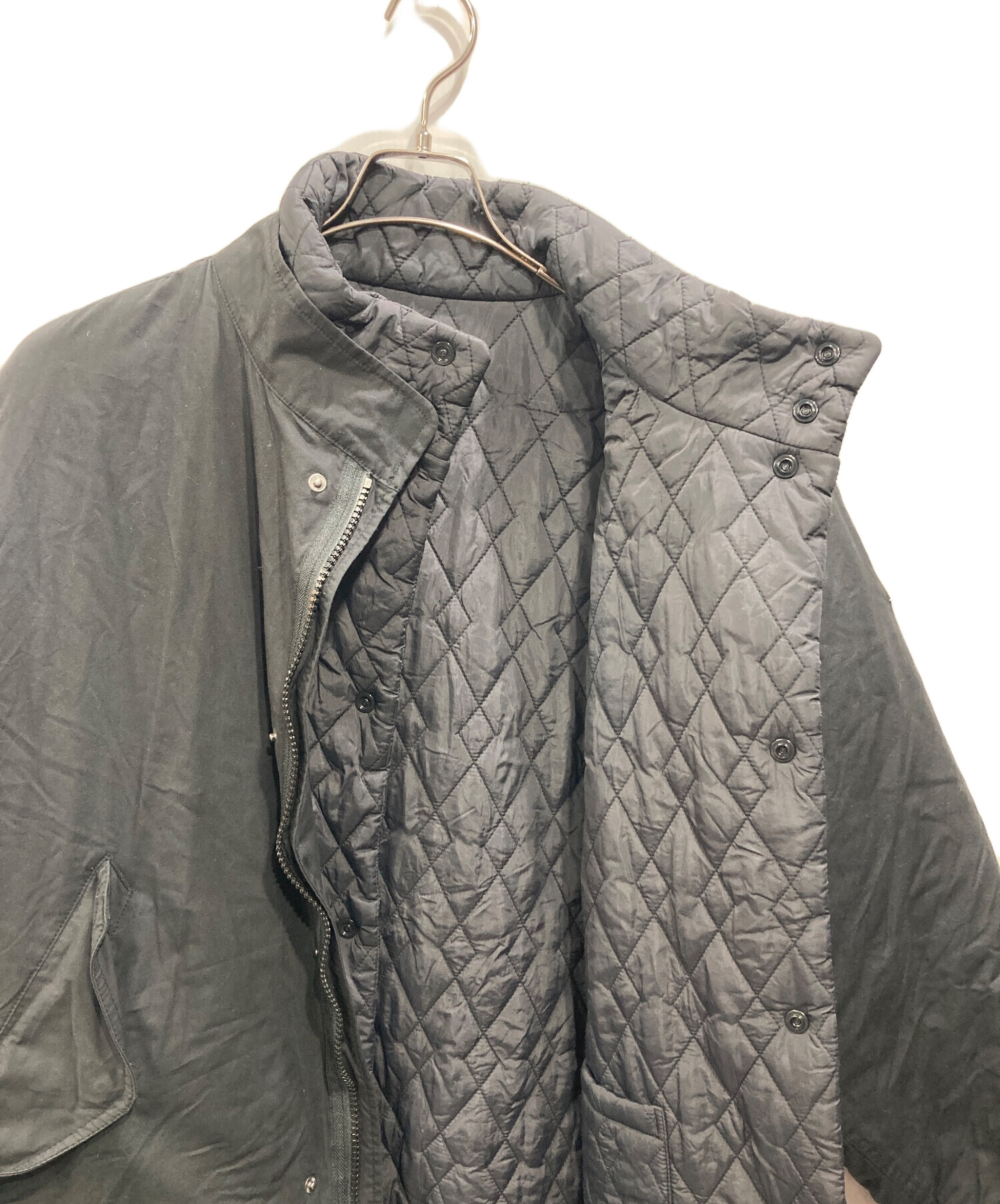 中古・古着通販】GEVACO (ゲバコ) モッズリバーコート ブラック サイズ