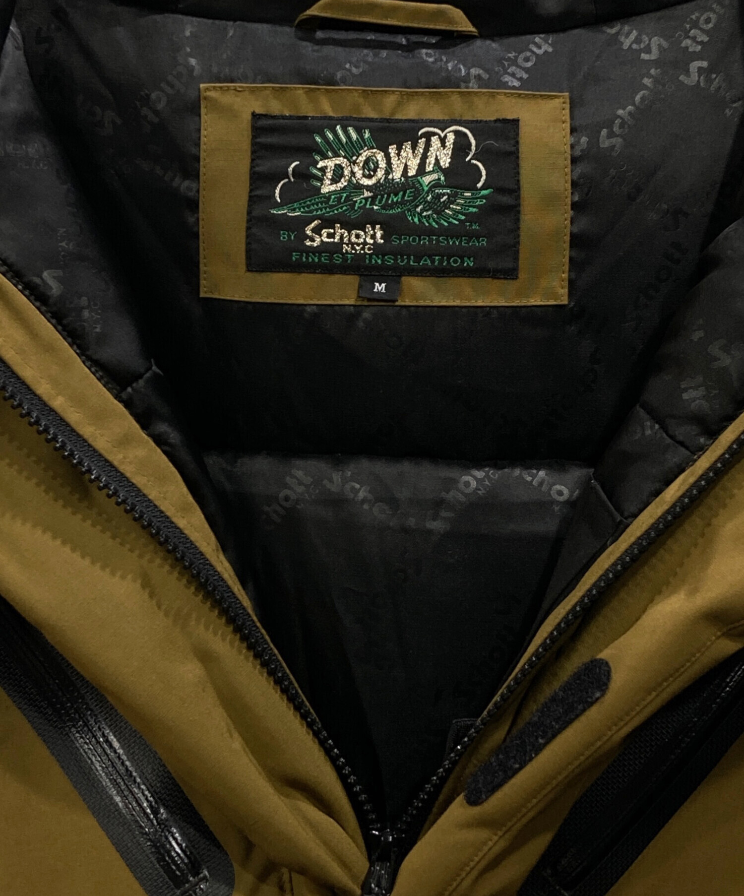 中古・古着通販】Schott (ショット) ダウンジャケット ベージュ サイズ