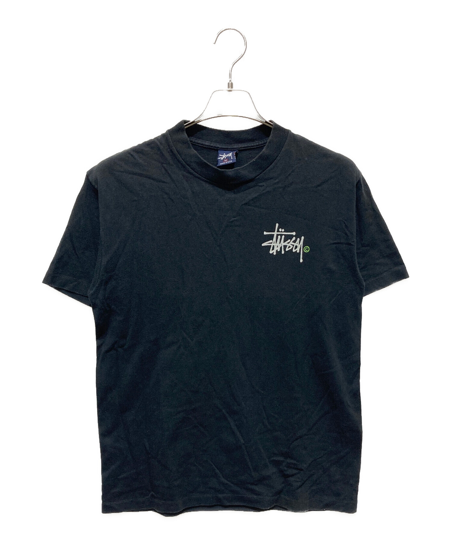 中古・古着通販】stussy (ステューシー) プリントTシャツ ブラック