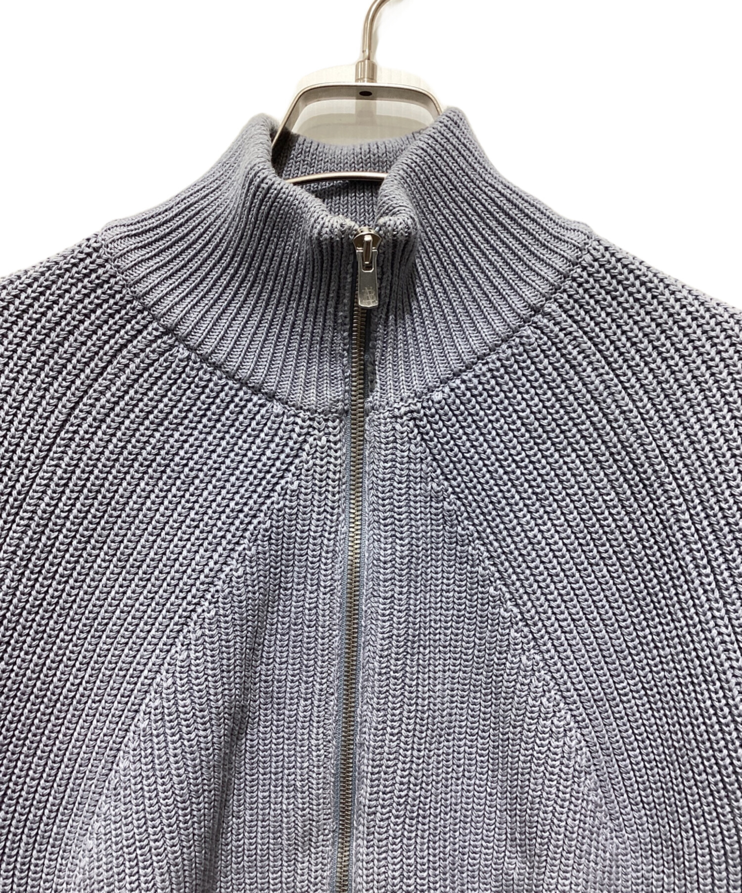 中古・古着通販】BATONER (バトナ―) SIGNATURE DRIVERS KNIT グレー 