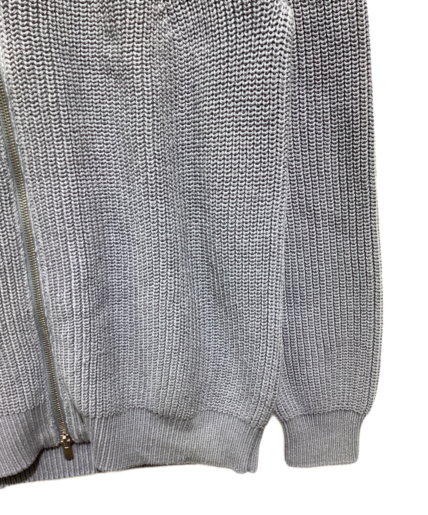 中古・古着通販】BATONER (バトナ―) SIGNATURE DRIVERS KNIT グレー 