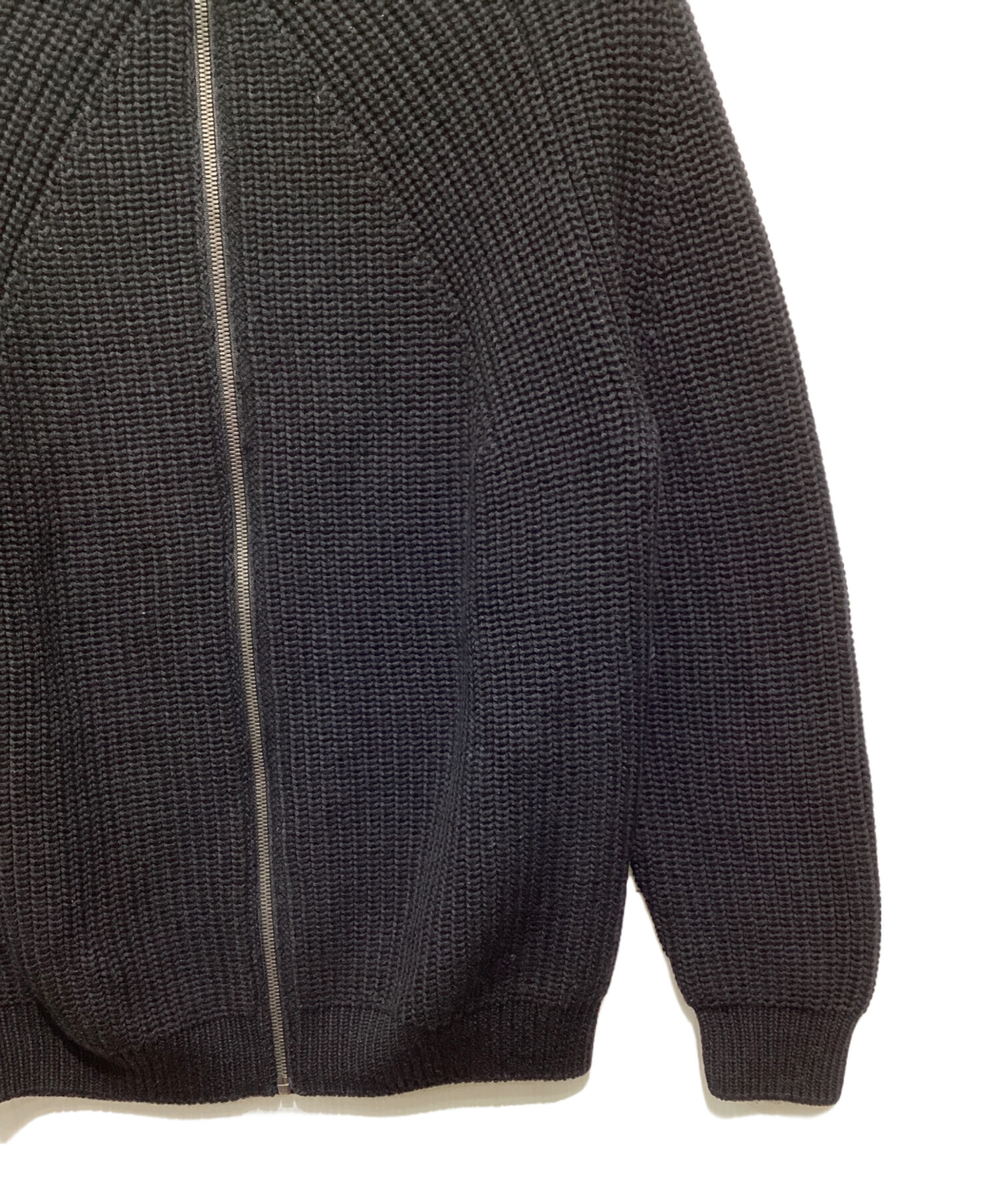 中古・古着通販】BATONER (バトナ―) SIGNATURE DRIVERS KNIT ブラック 