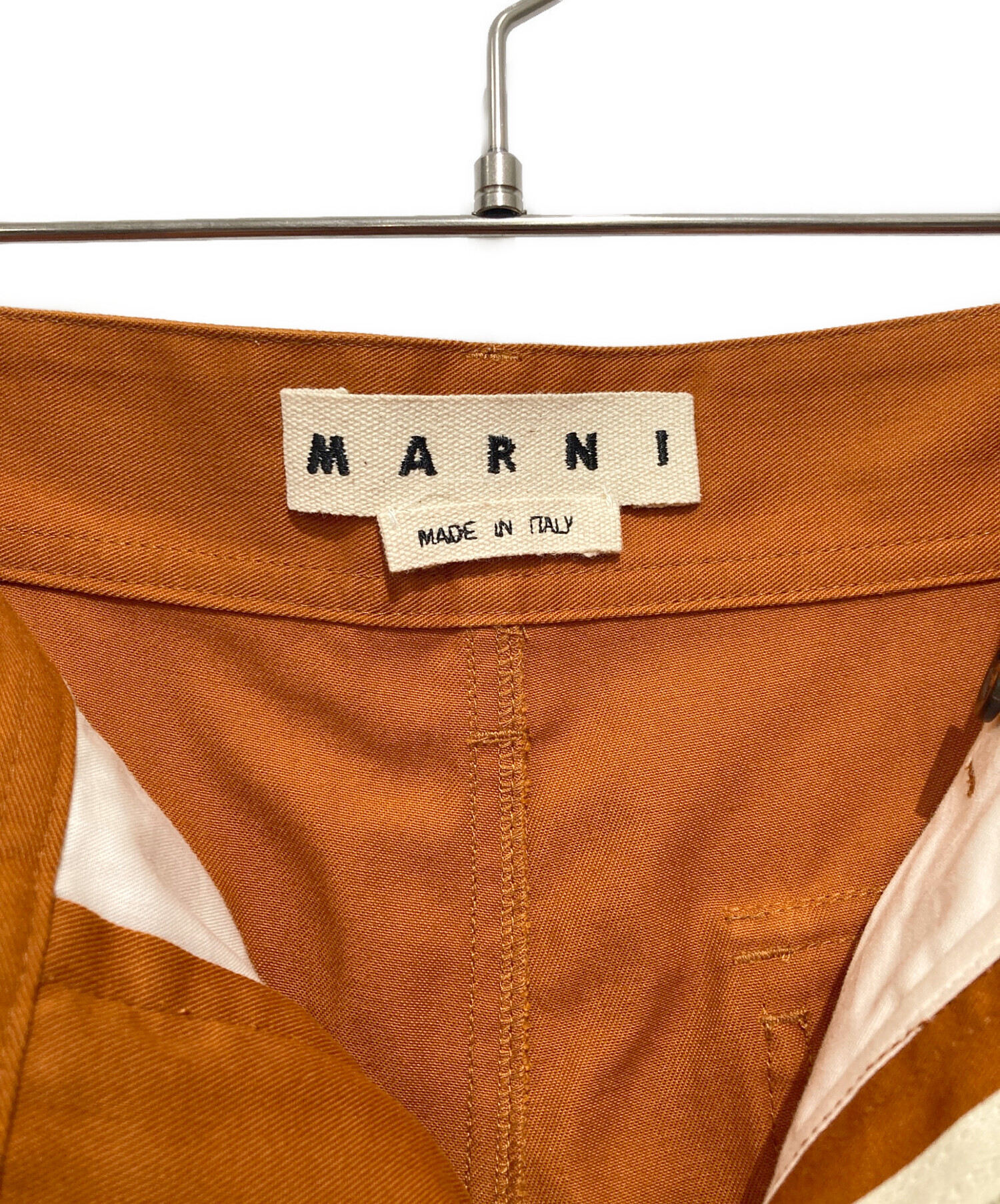 中古・古着通販】MARNI (マルニ) 2トーンバックヘム切替パンツ