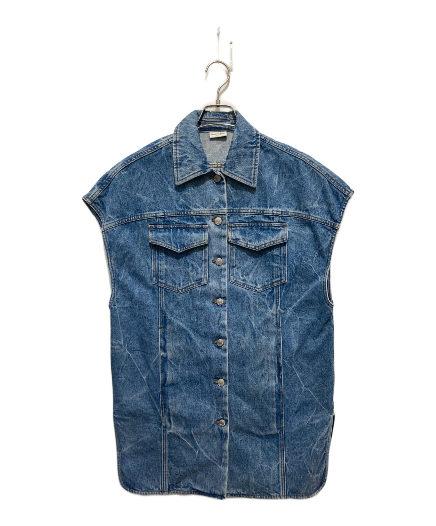 DRIES VAN NOTEN ドリスヴァンノッテン デニムベスト36 中古・古着通販】DRIES VAN NOTEN (ドリスヴァンノッテン) デニム