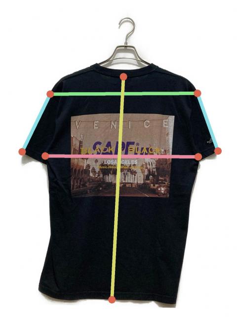 中古・古着通販】SAPEur (サプール) BLACK×BLACK プリント Tシャツ