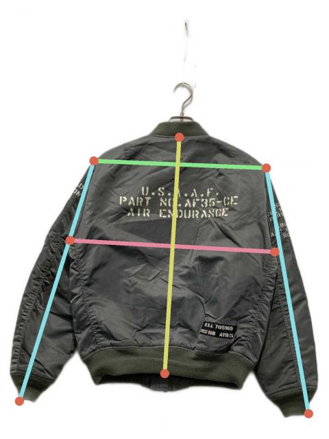 【美品】AVIREX MA-1 フライトジャケット カーキ X-LARGE AVIREX アヴィレックス MA-1 フライトジャケット COMMERCIAL メンズ