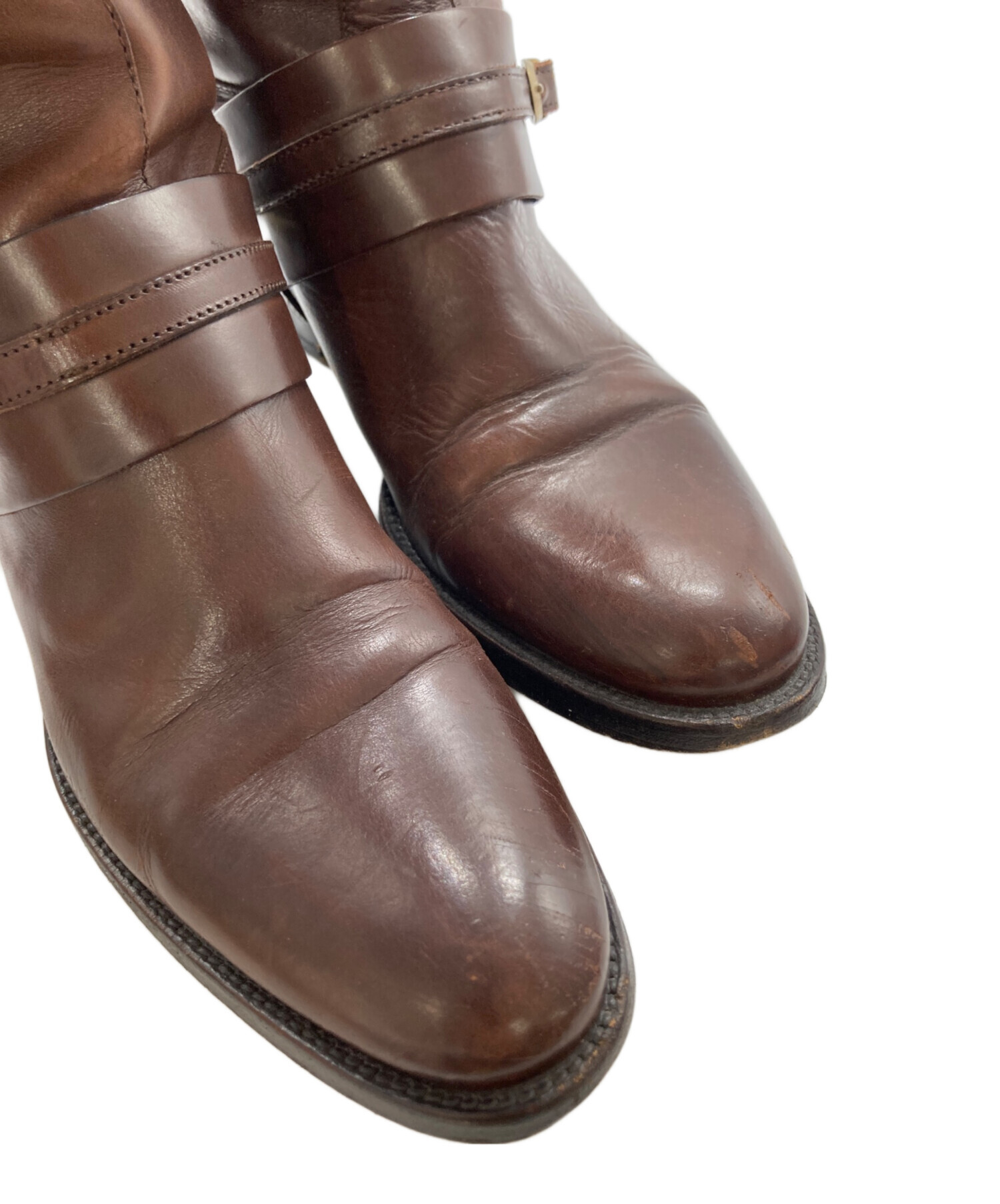 【未使用試着のみ】サルトル(SARTORE)ロングブーツPARMAダークブラウン 中古・古着通販】SARTORE (サルトル) ロングブーツ ブラウン サイズ:35