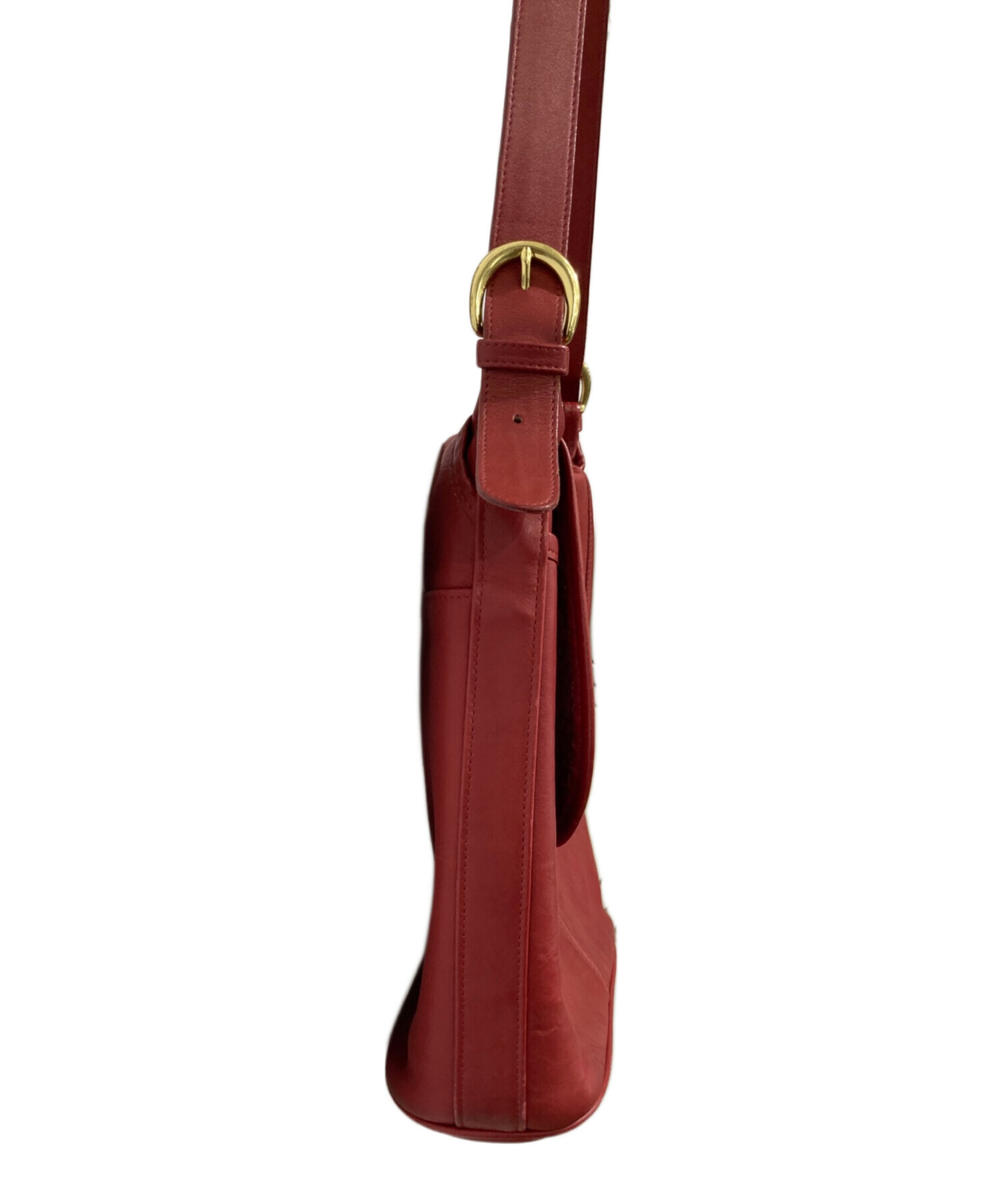 コーチ(Coach) 76188 レザー ショルダーバッグ【中古】 中古・古着通販】COACH (コーチ) オールドショルダーバッグ レッド