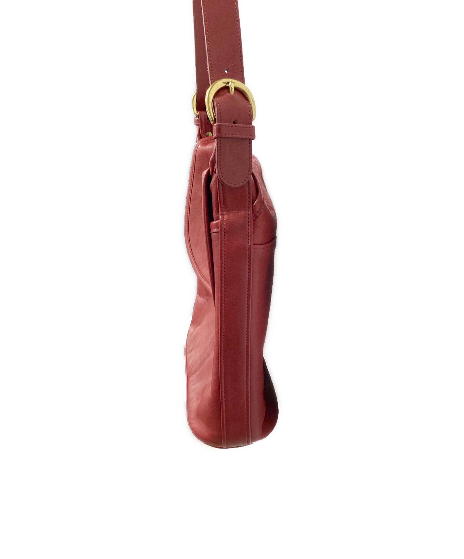 中古・古着通販】COACH (コーチ) オールドショルダーバッグ レッド 