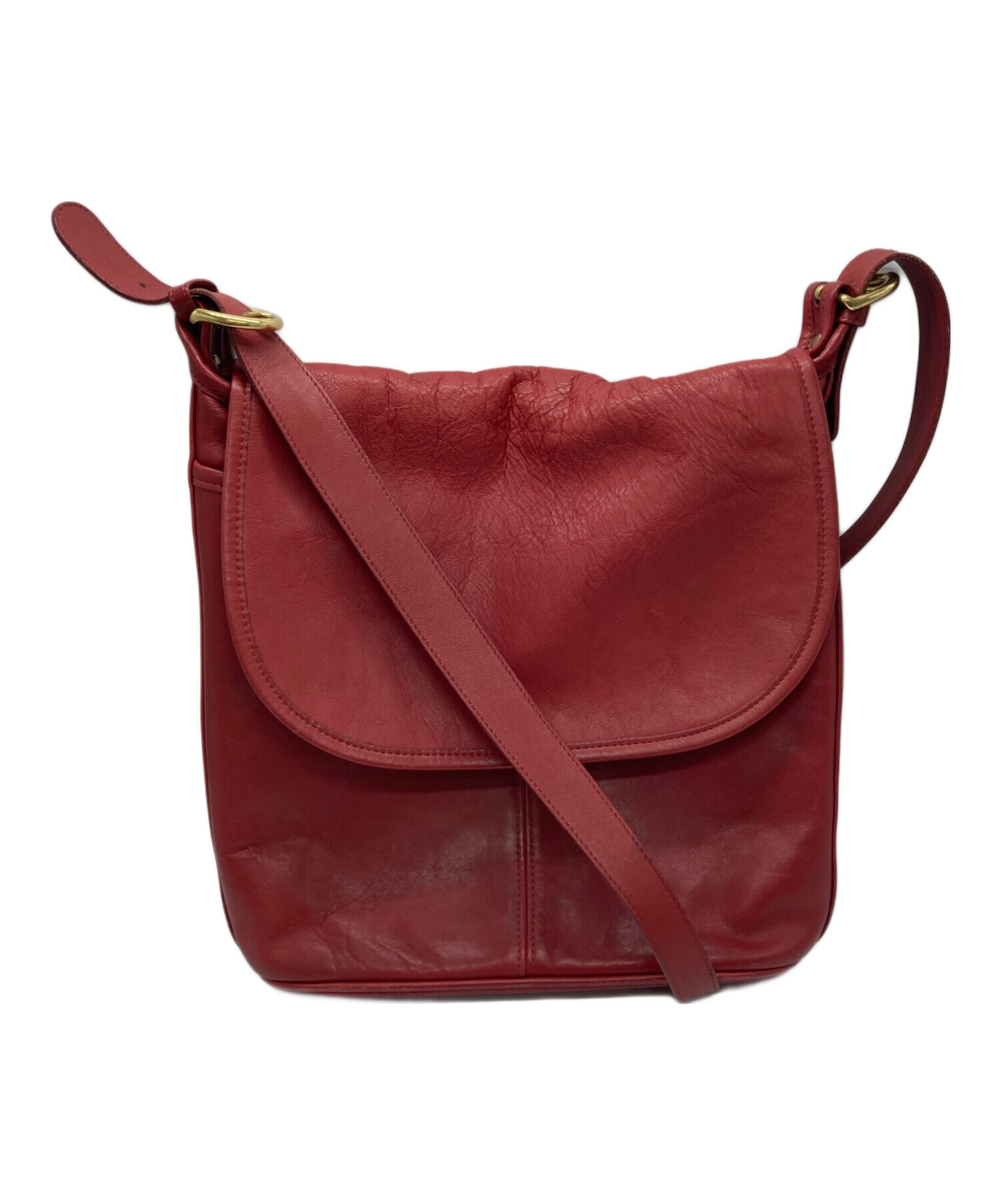 中古・古着通販】COACH (コーチ) オールドショルダーバッグ レッド