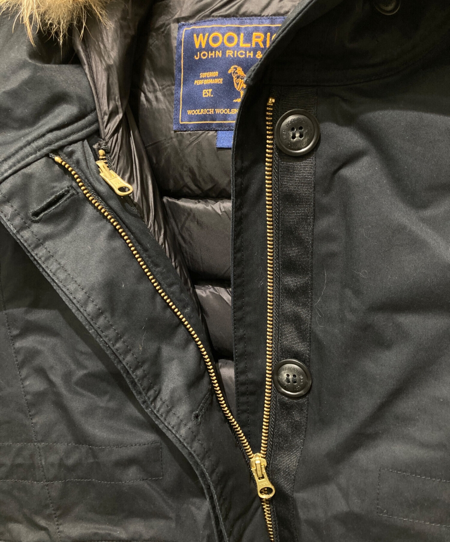 中古・古着通販】WOOLRICH (ウールリッチ) SCARLETT PARKA ブラック 